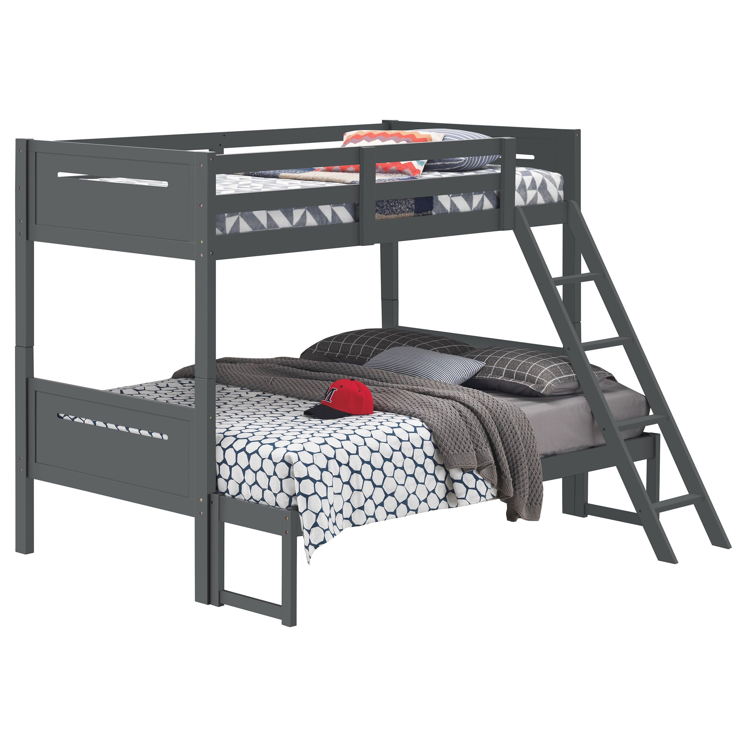 Littleton Wood Over Bunk Bed Black