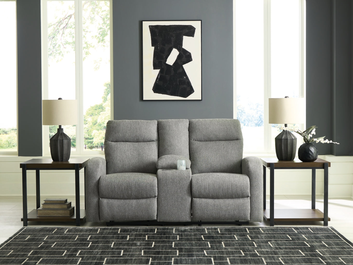 Moreau Place DBL Reclining Loveseat w/Console
