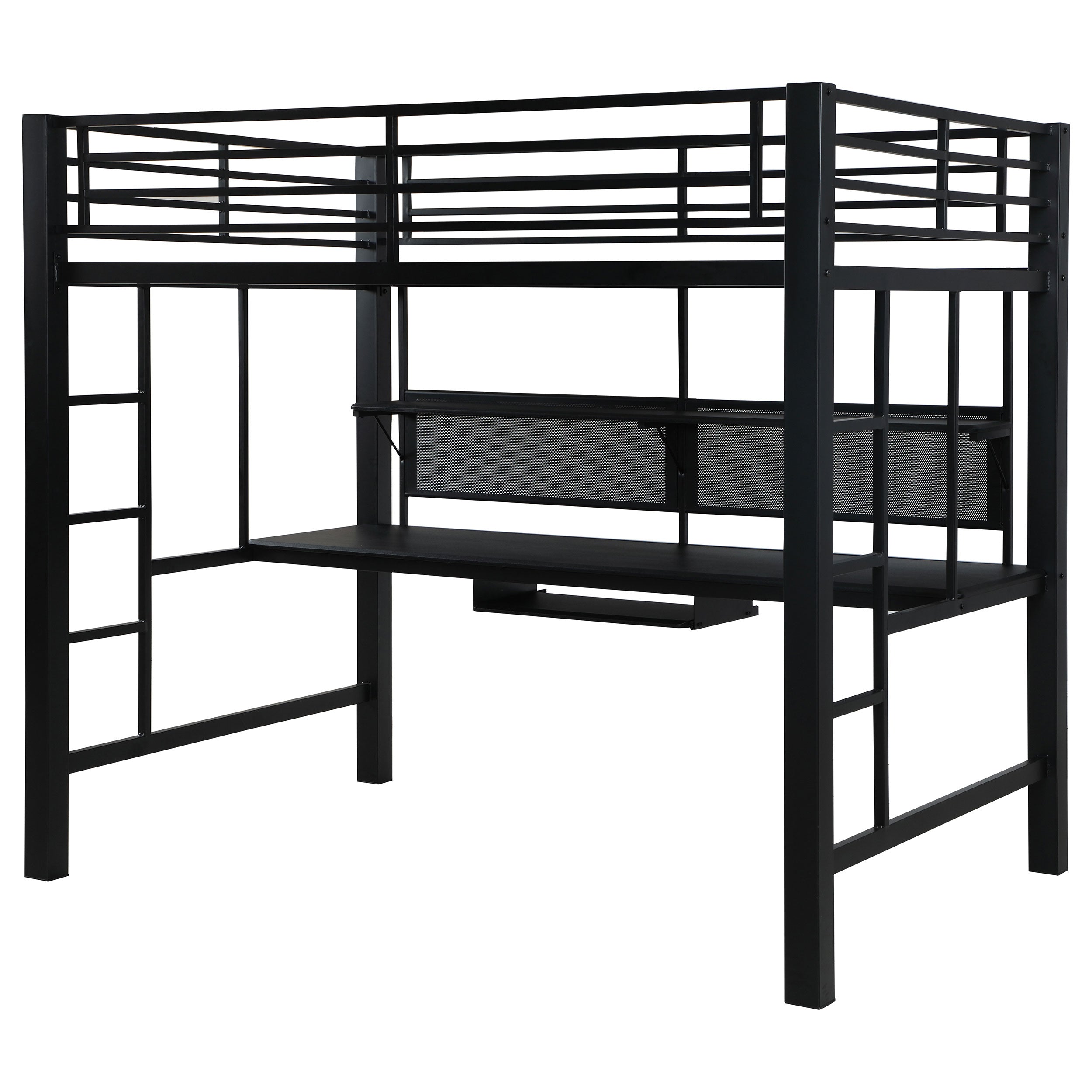 Avalon Workstation Loft Bed Black