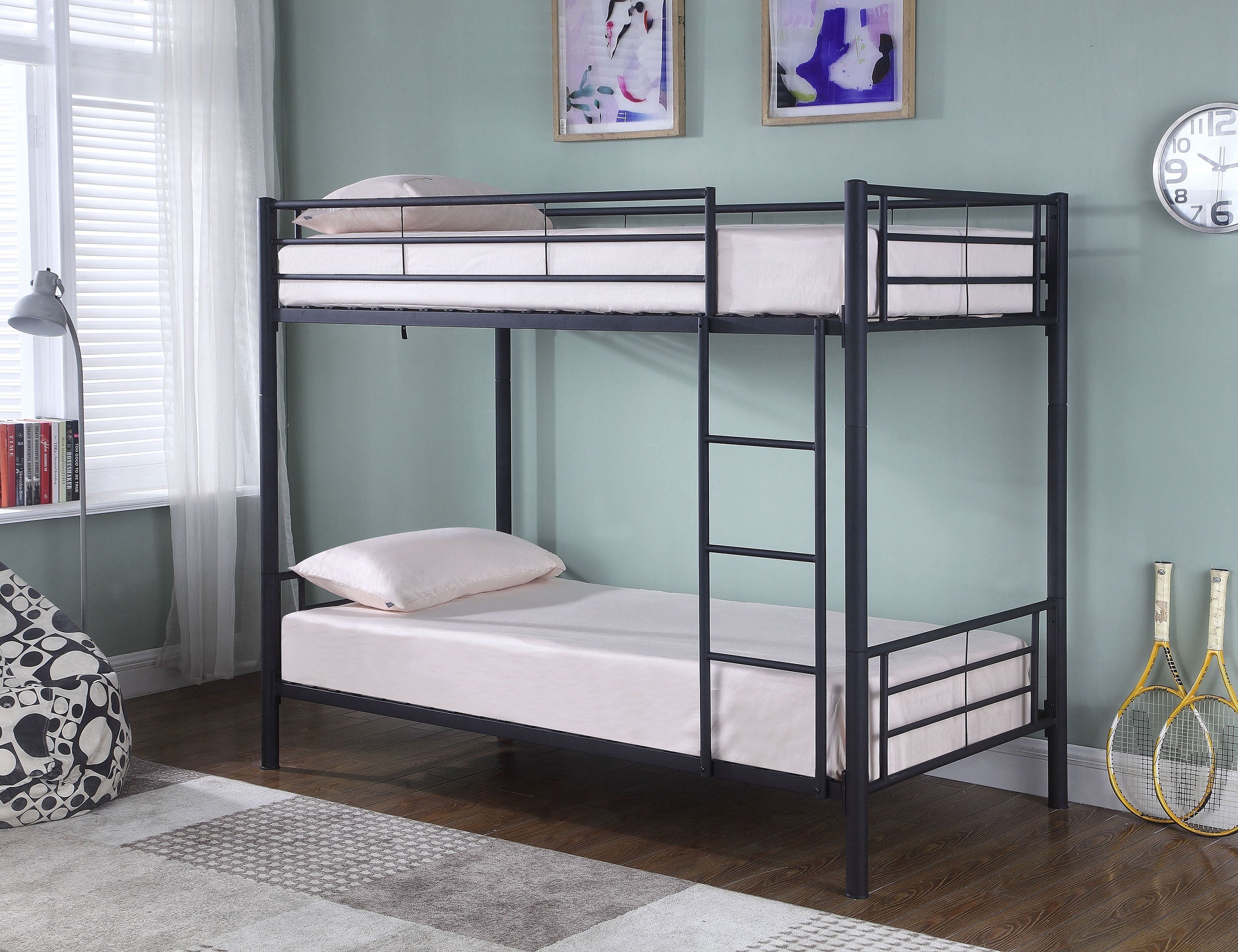 Hayward Metal Over Bunk Bed Black