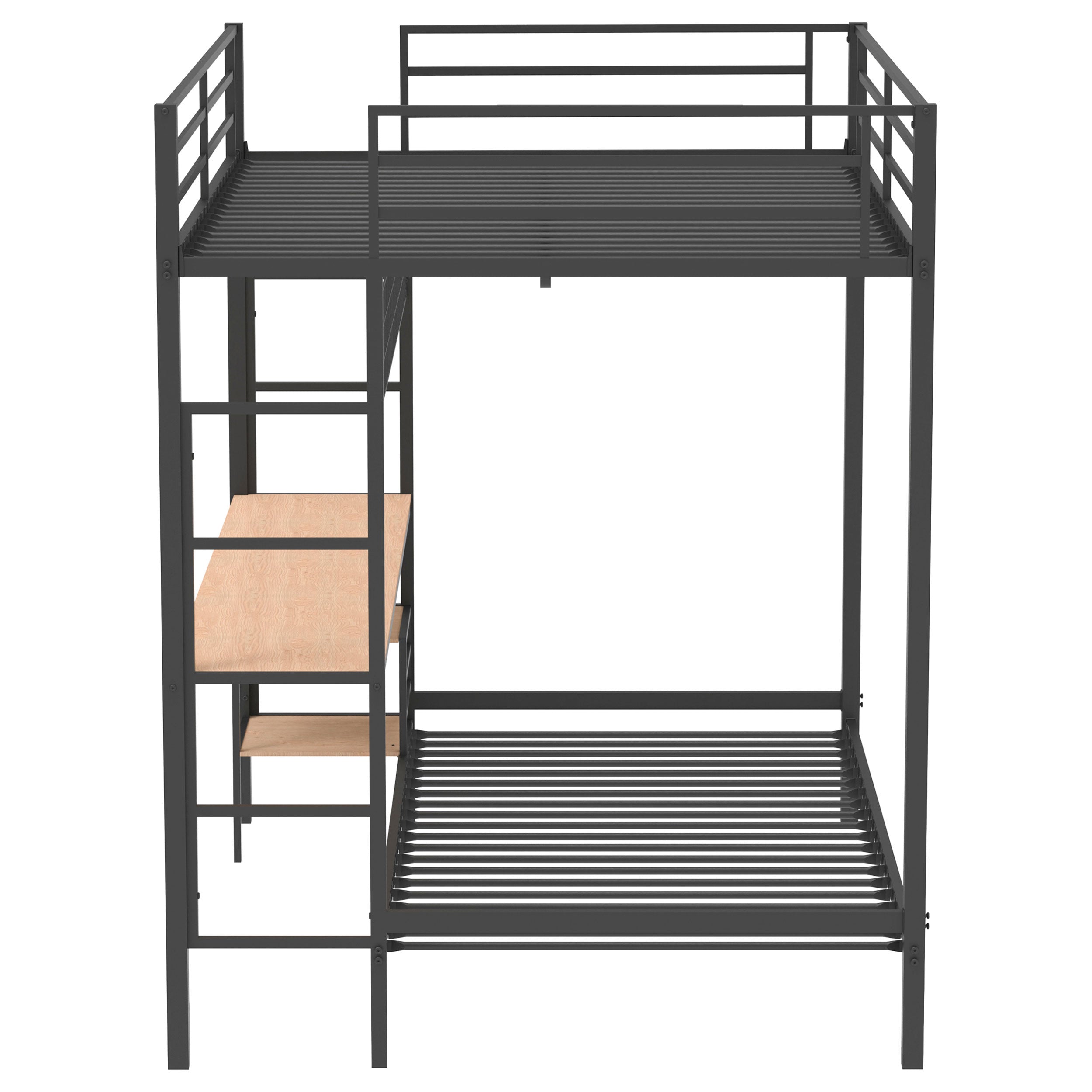 Campus Workstation Bunk Bed Matte Black