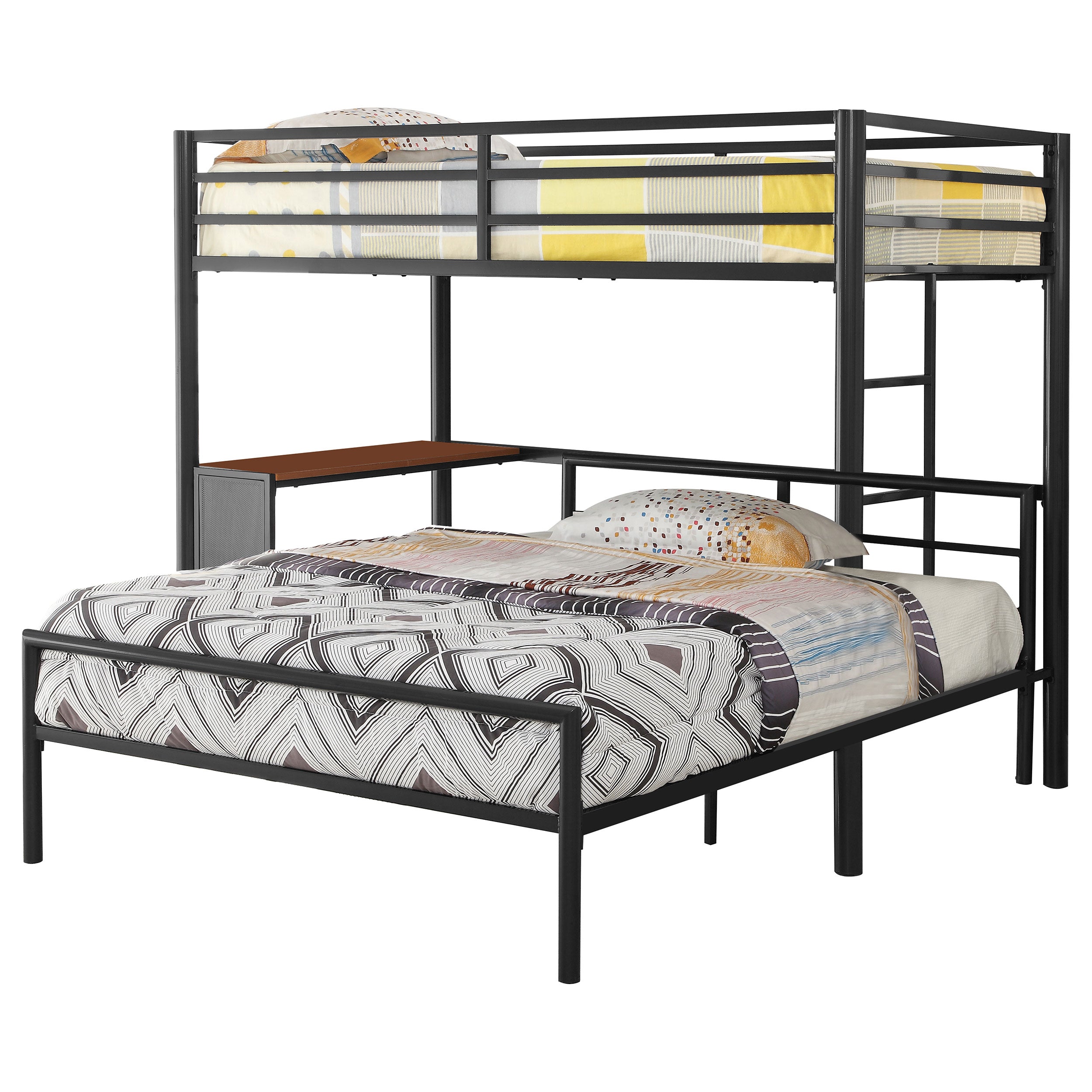 Fisher Over Workstation Loft Bed Set Gunmetal