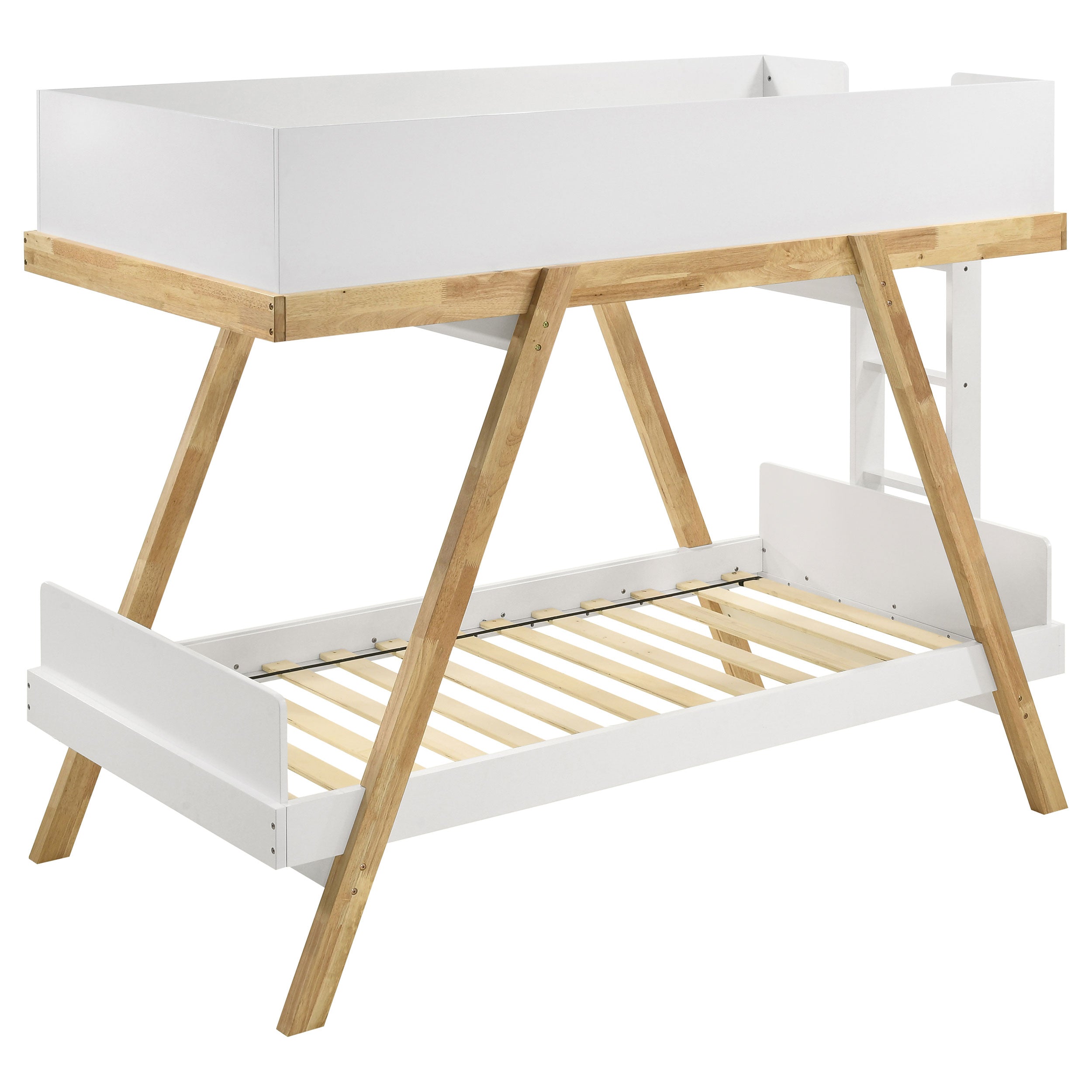 Frankie Wood Over Bunk Bed Blue and Natural