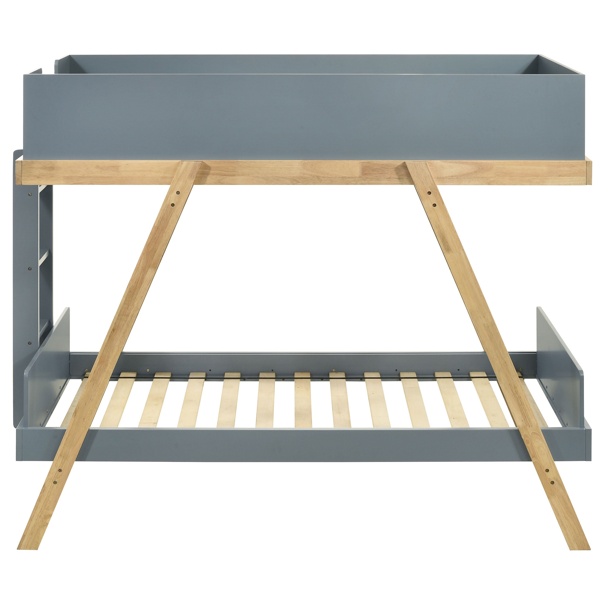 Frankie Wood Over Bunk Bed Blue and Natural