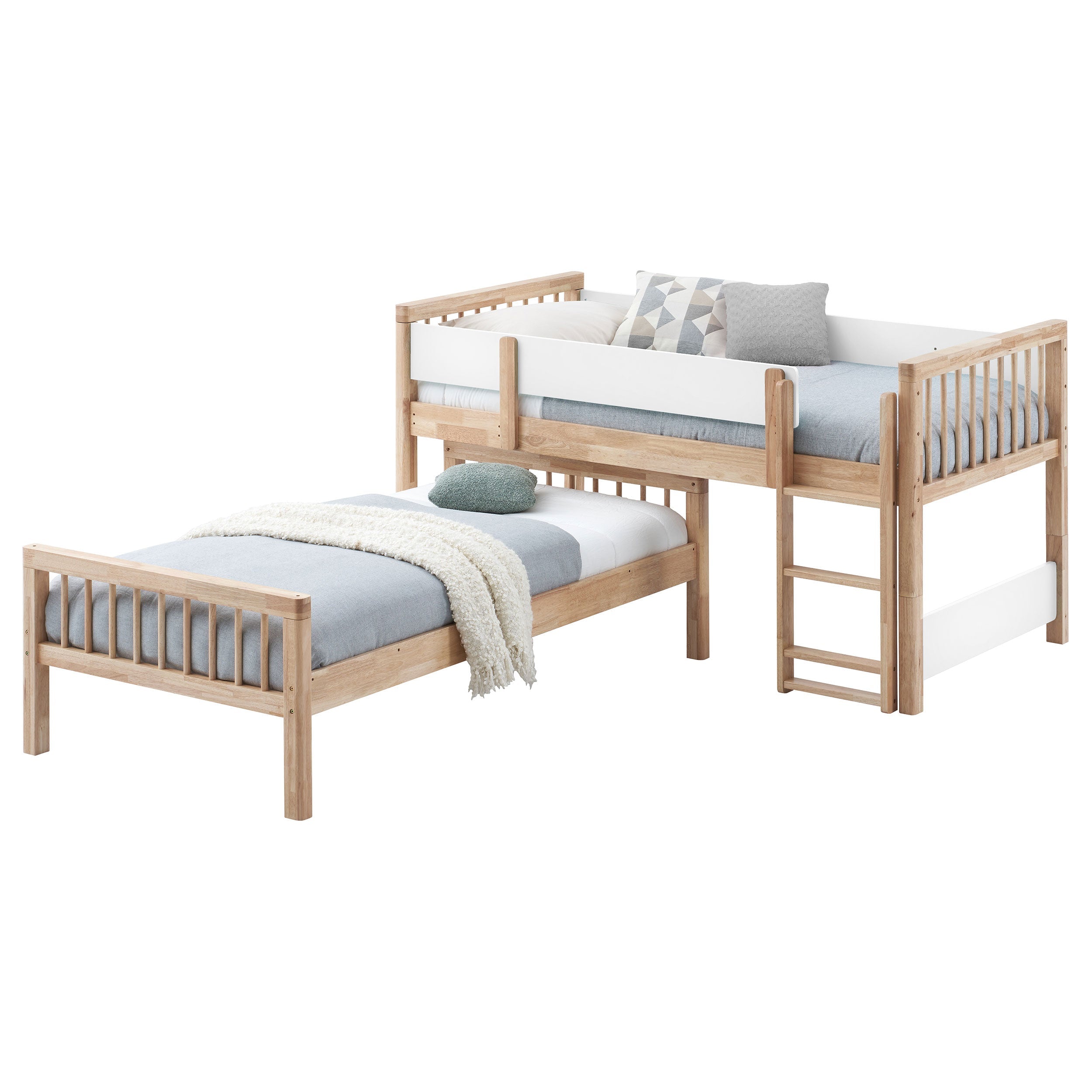 Dakota Wood Over Bunk Bed Natural