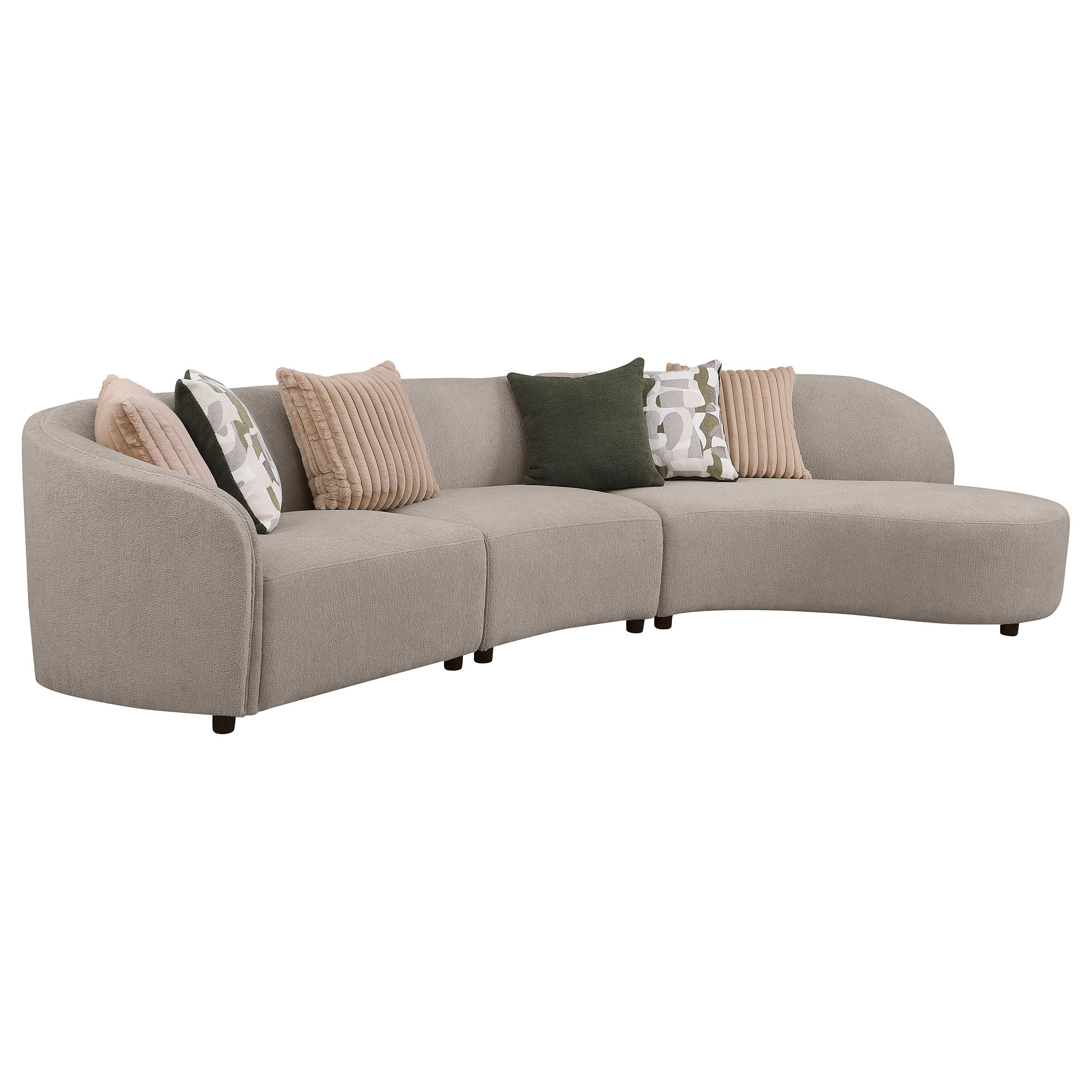 Fayette  Upholstered Sectional Sofa Greige
