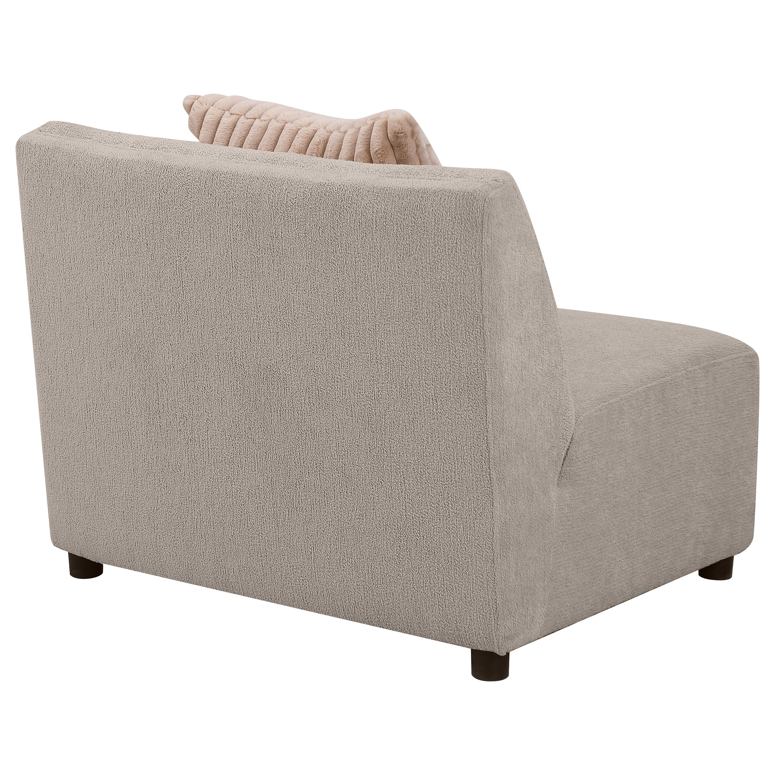 Fayette Upholstered Armless Chair Greige