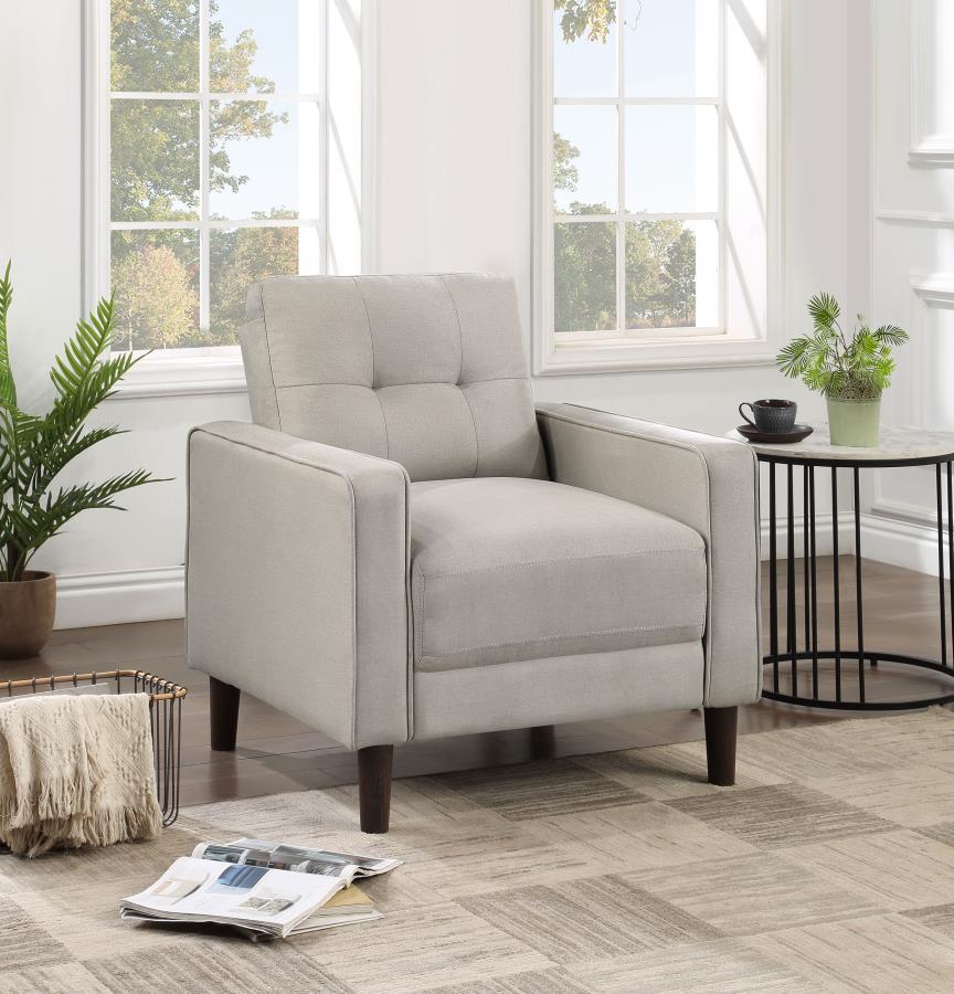 Bowen Upholstered Track Arm Tufted Accent Chair