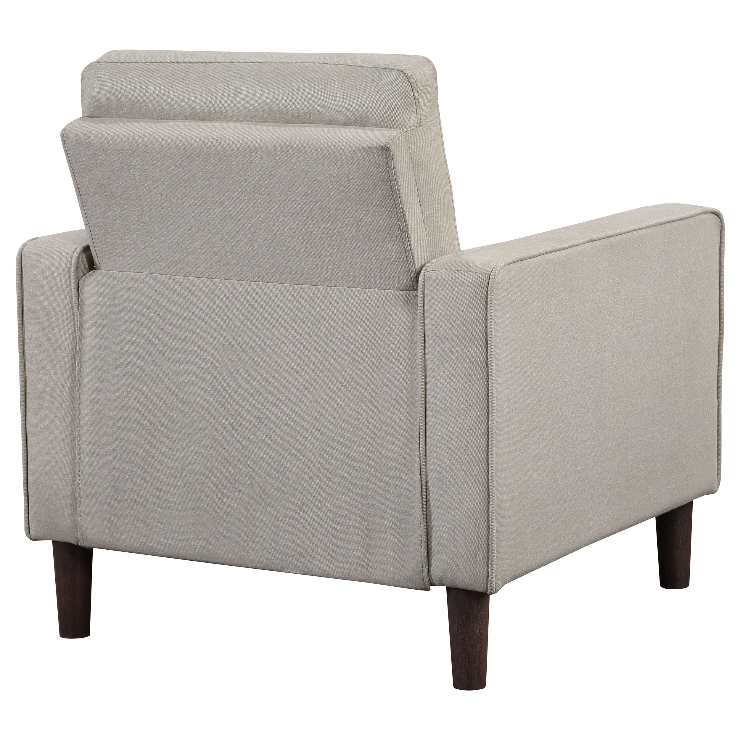 Bowen Upholstered Track Arm Tufted Accent Chair Grey