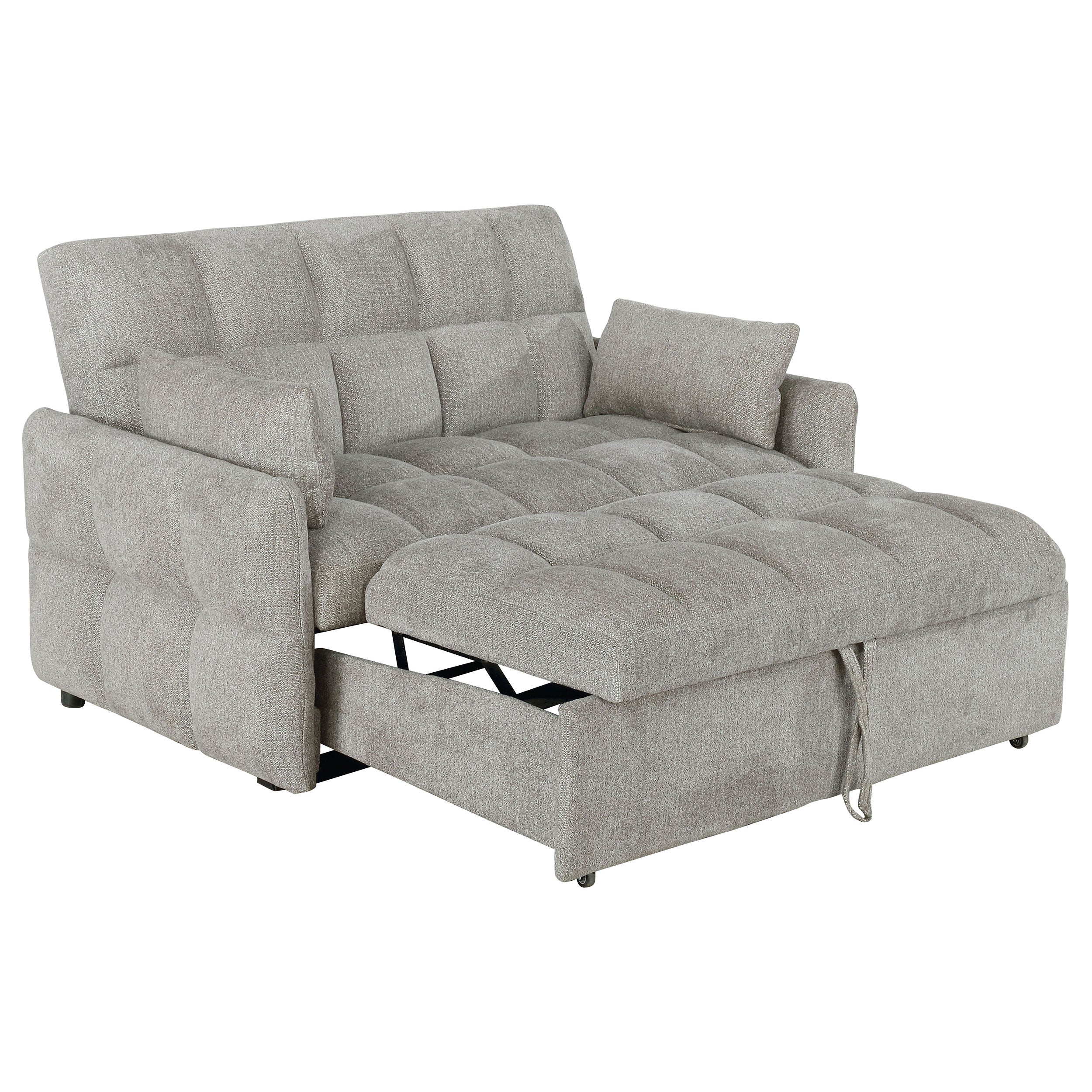 Cotswold Upholstered Convertible Sleeper Sofa Bed Dark Grey
