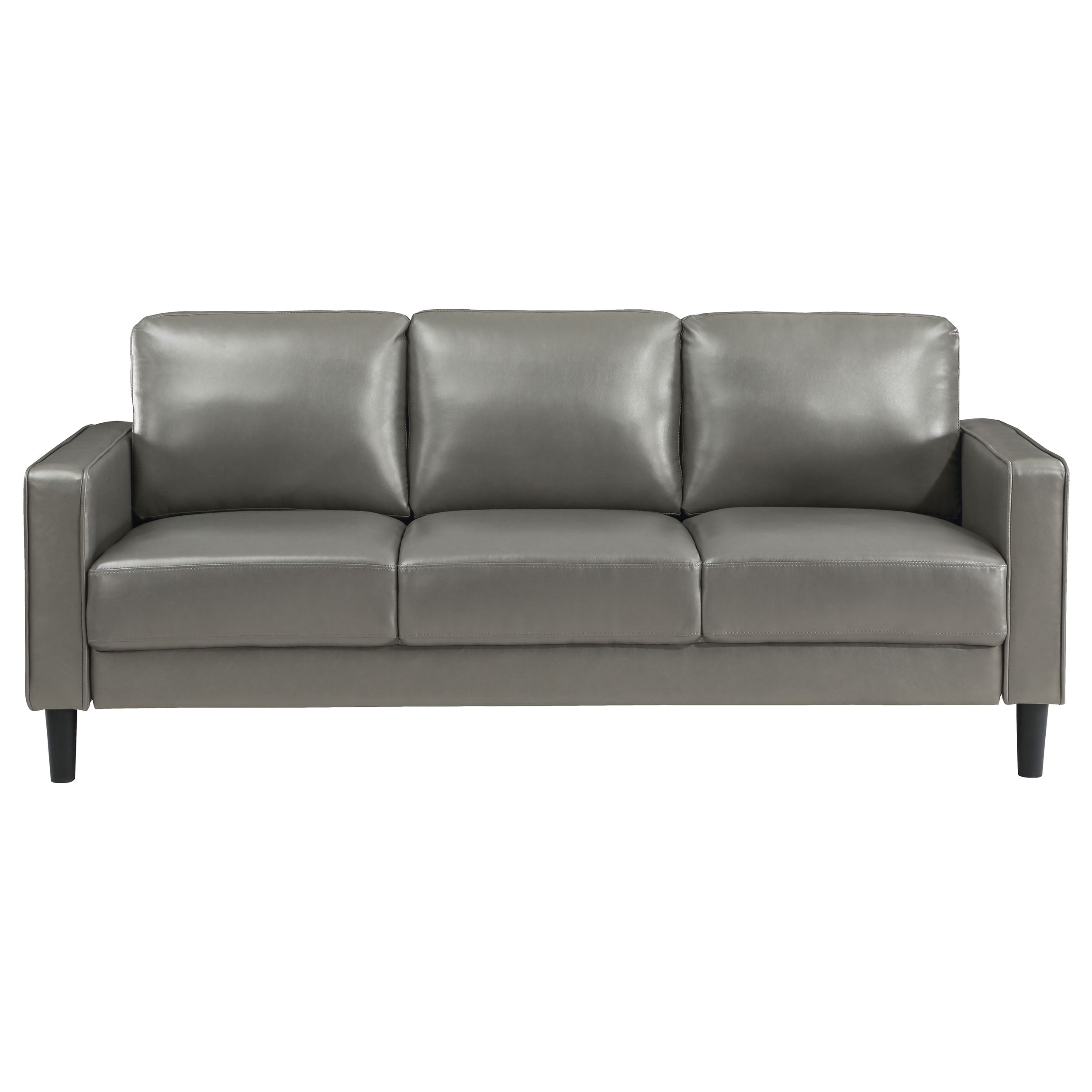 Ruth Upholstered Track Arm Sofa Black