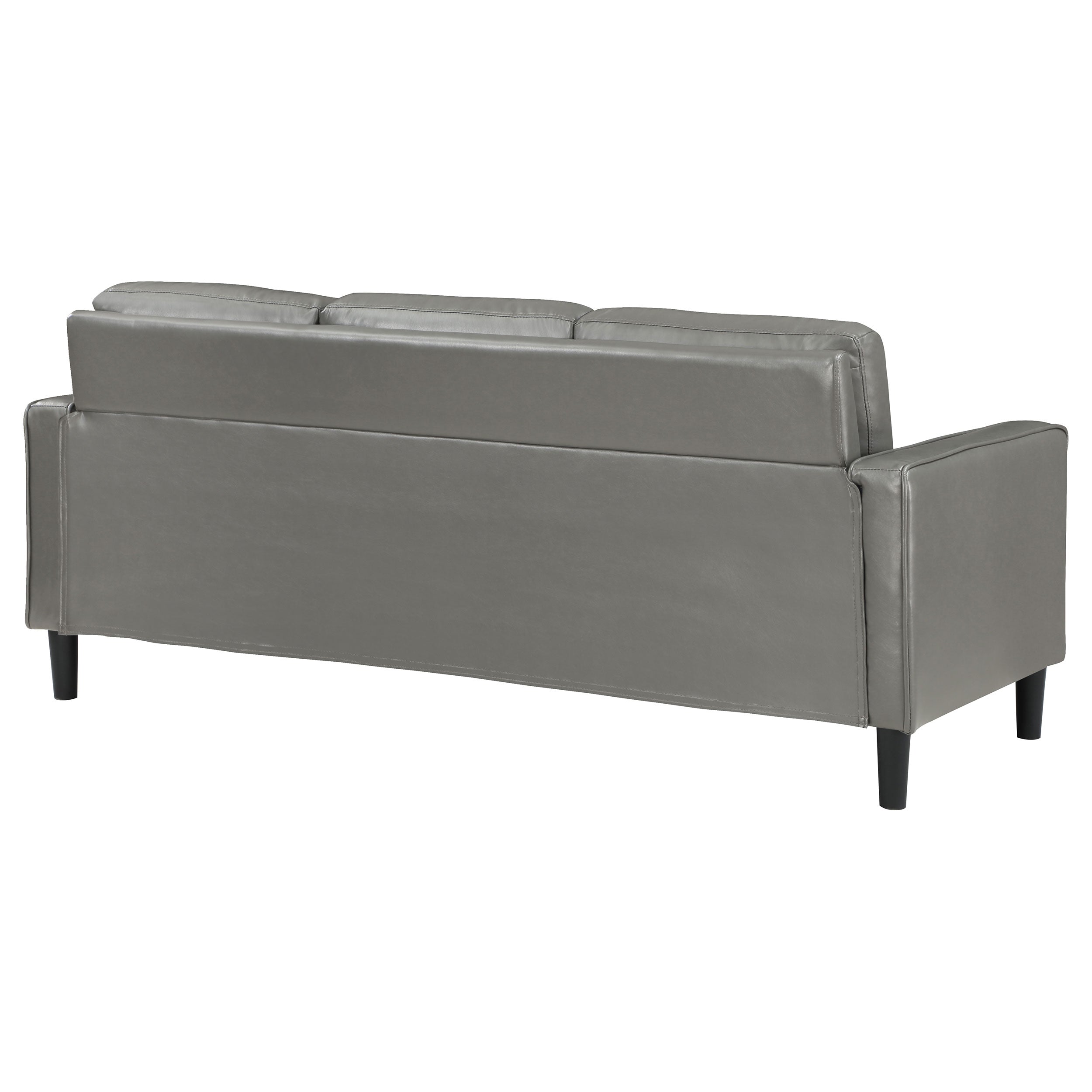 Ruth Upholstered Track Arm Sofa Black