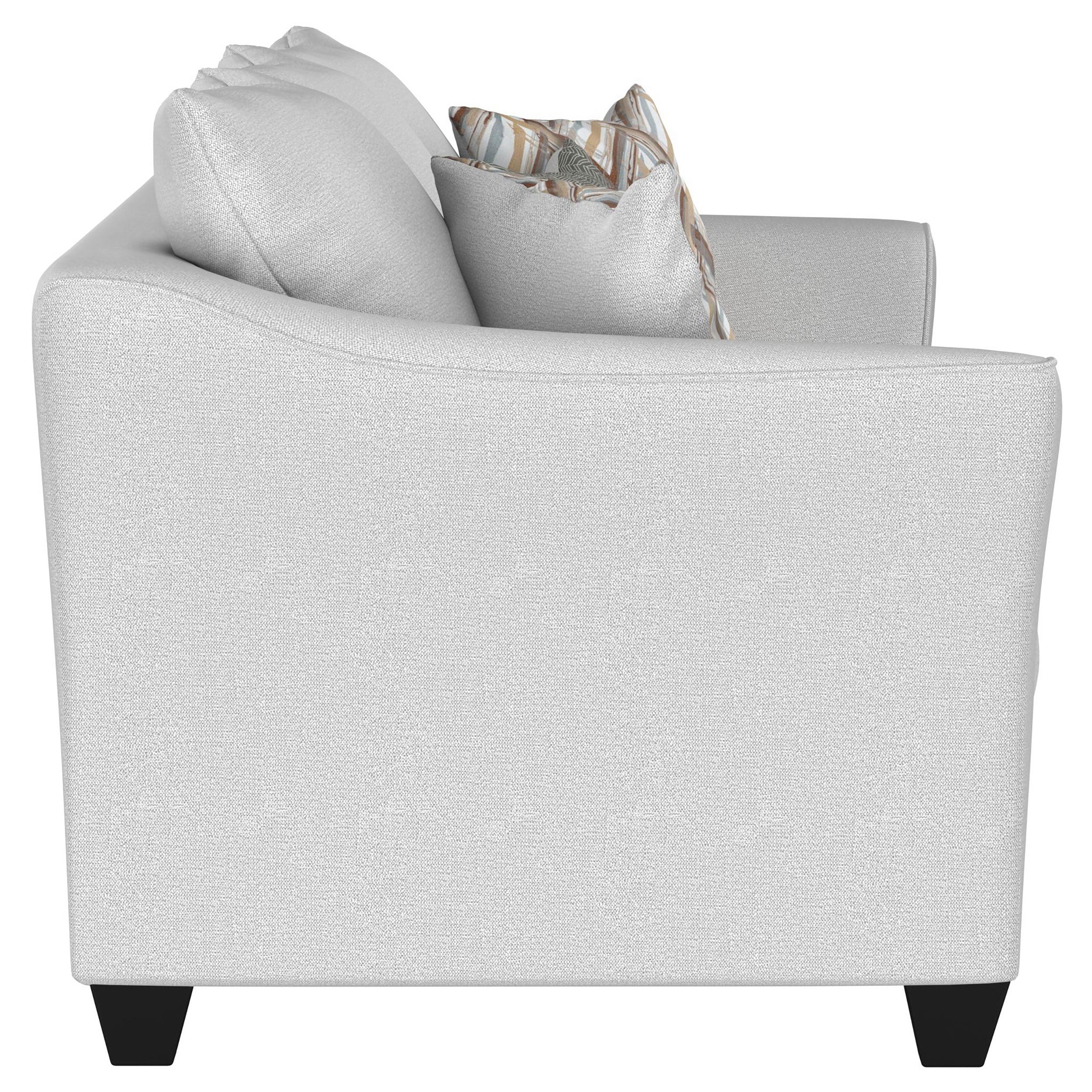Salizar Upholstered Flared Arm Sofa Set Grey