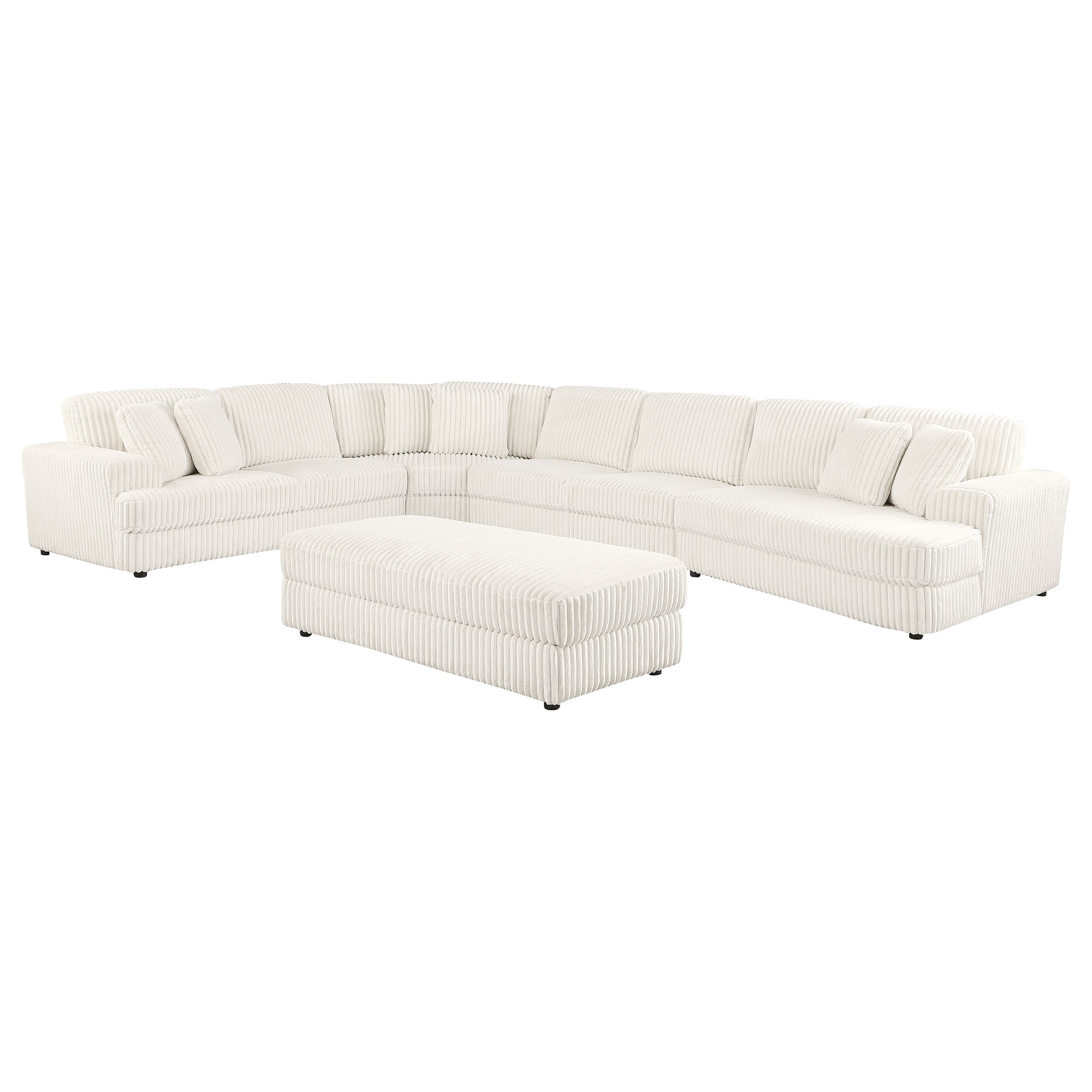 Emberson  Upholstered Modular Sectional Sofa Ivory