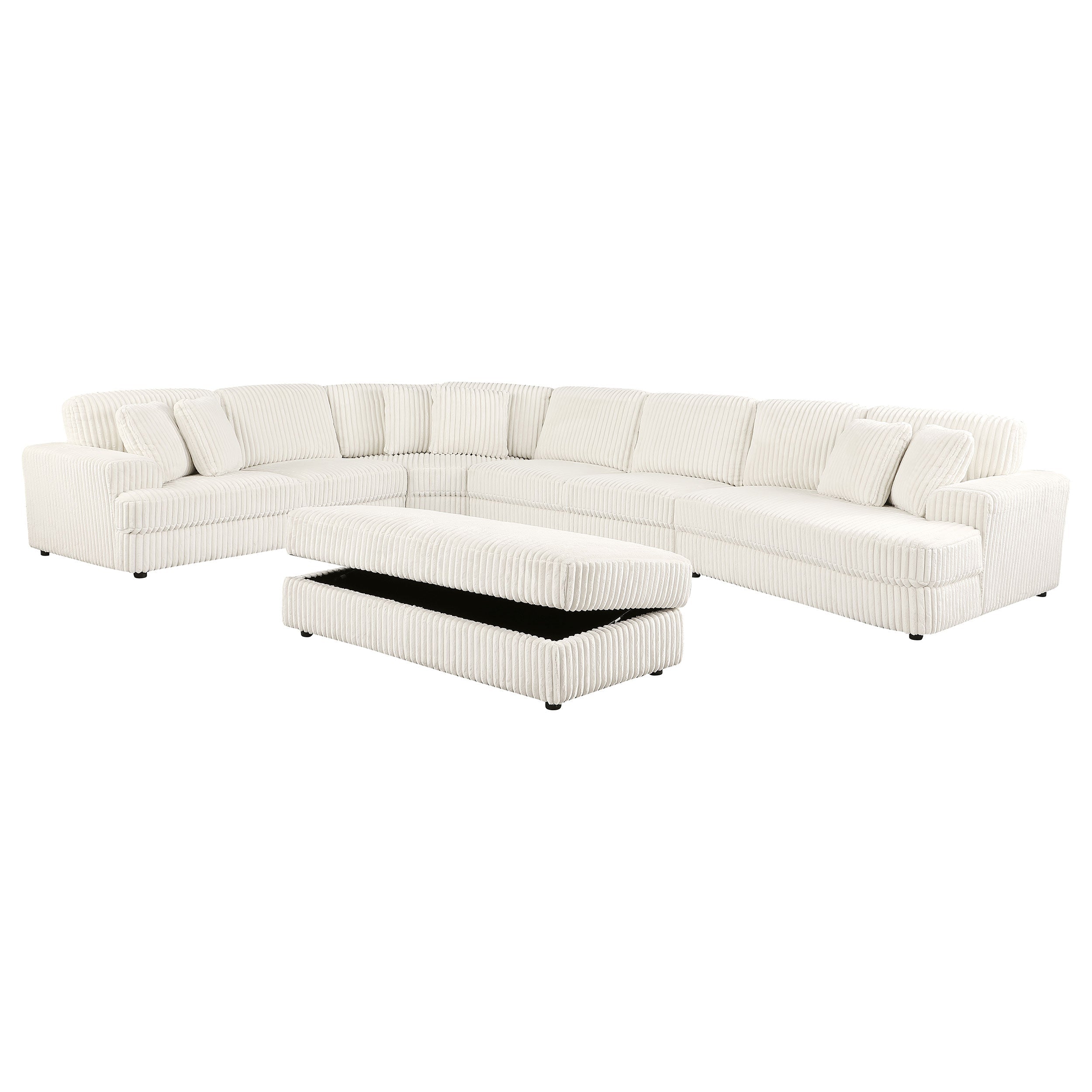 Emberson  Upholstered Modular Sectional Sofa Ivory