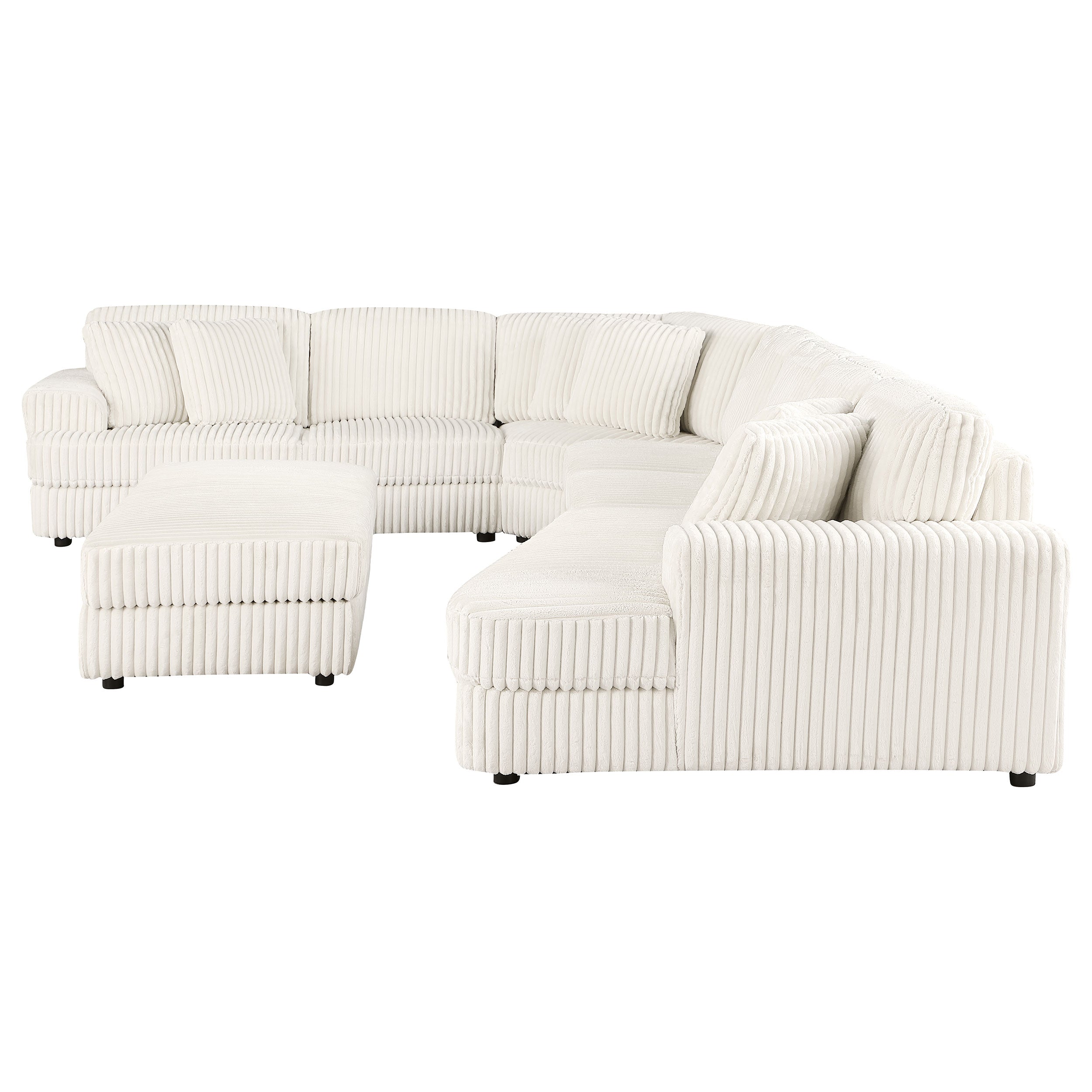 Emberson  Upholstered Modular Sectional Sofa Ivory