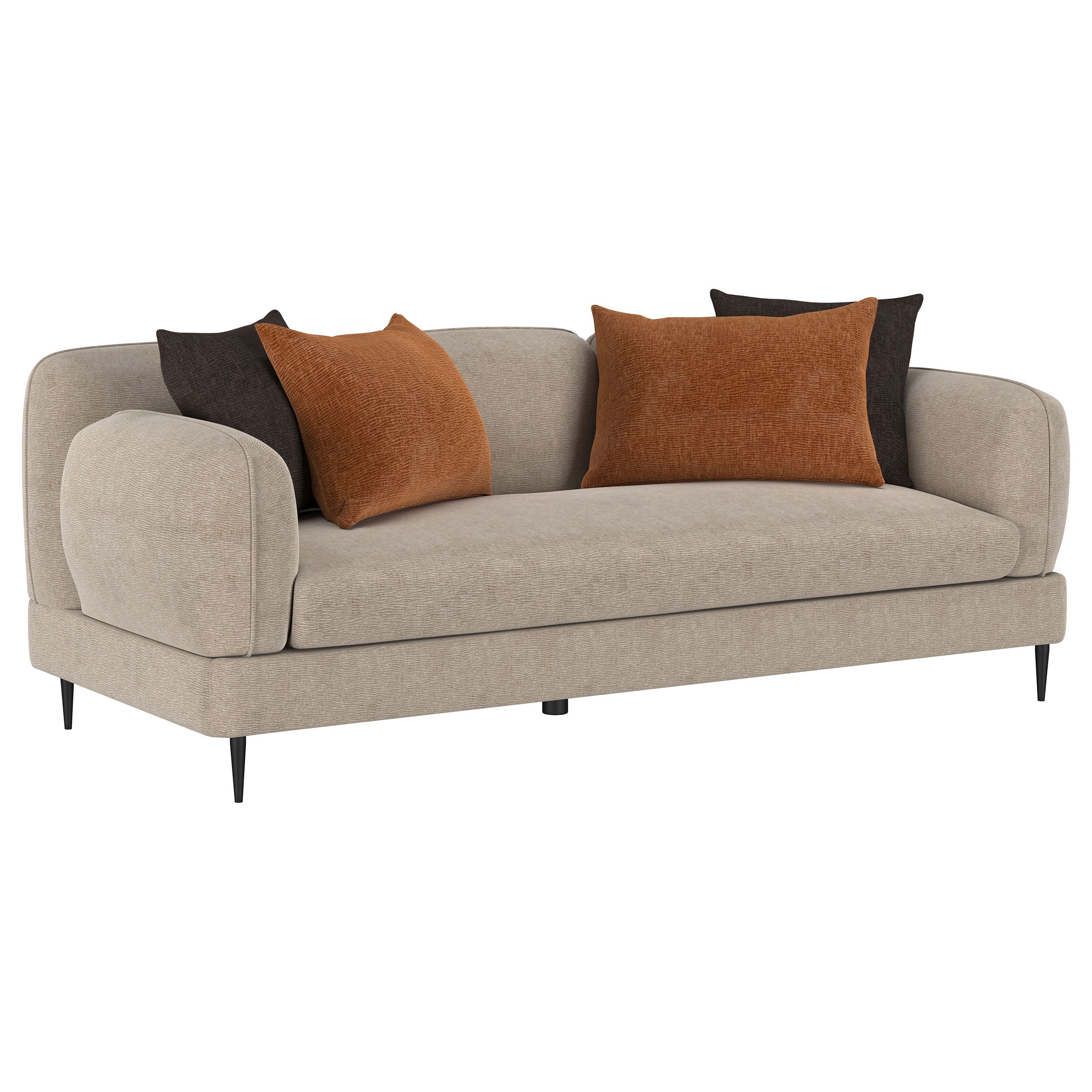 Jade Chenille Upholstered Sofa Set Green