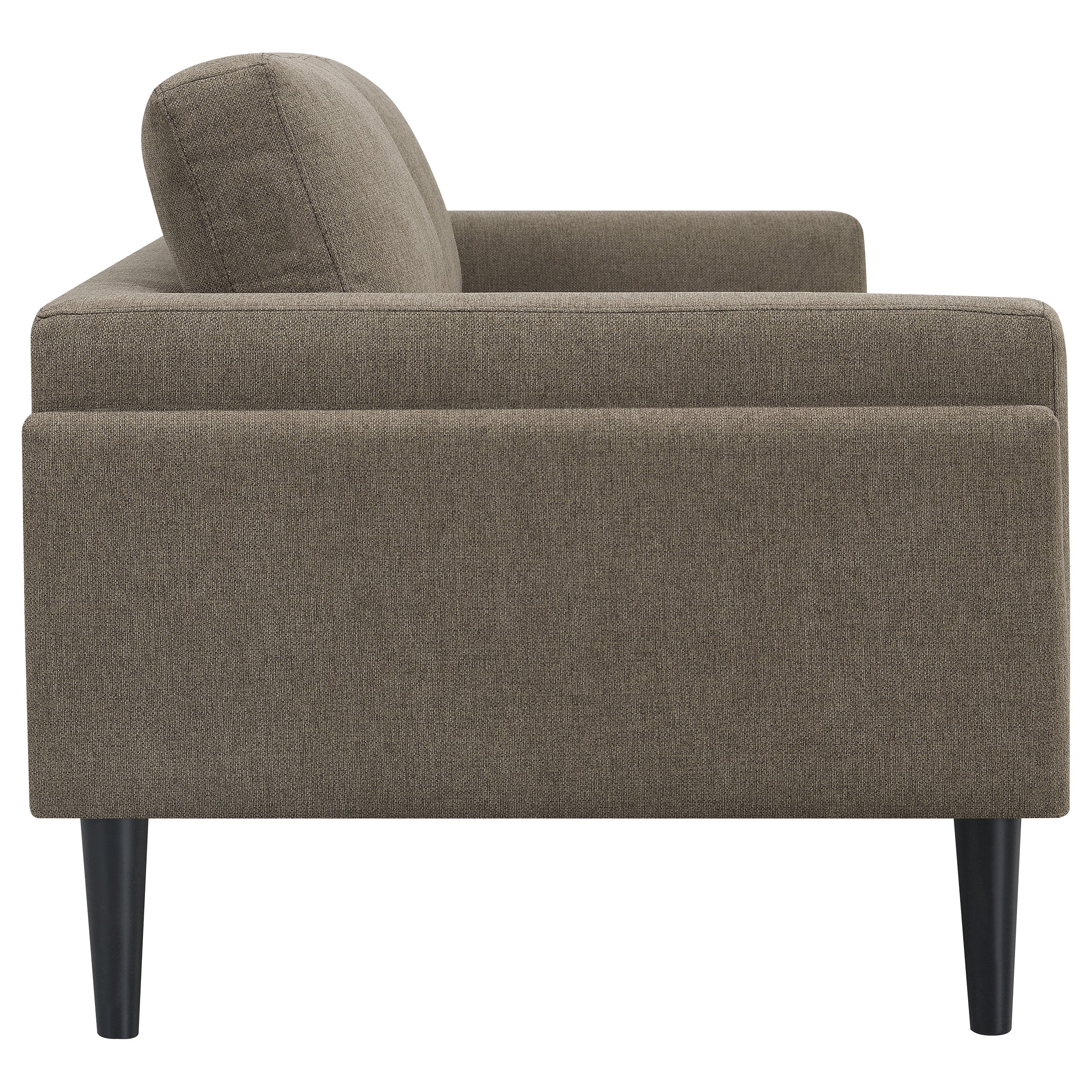 Rilynn Upholstered Track Arm Sofa Set Brown