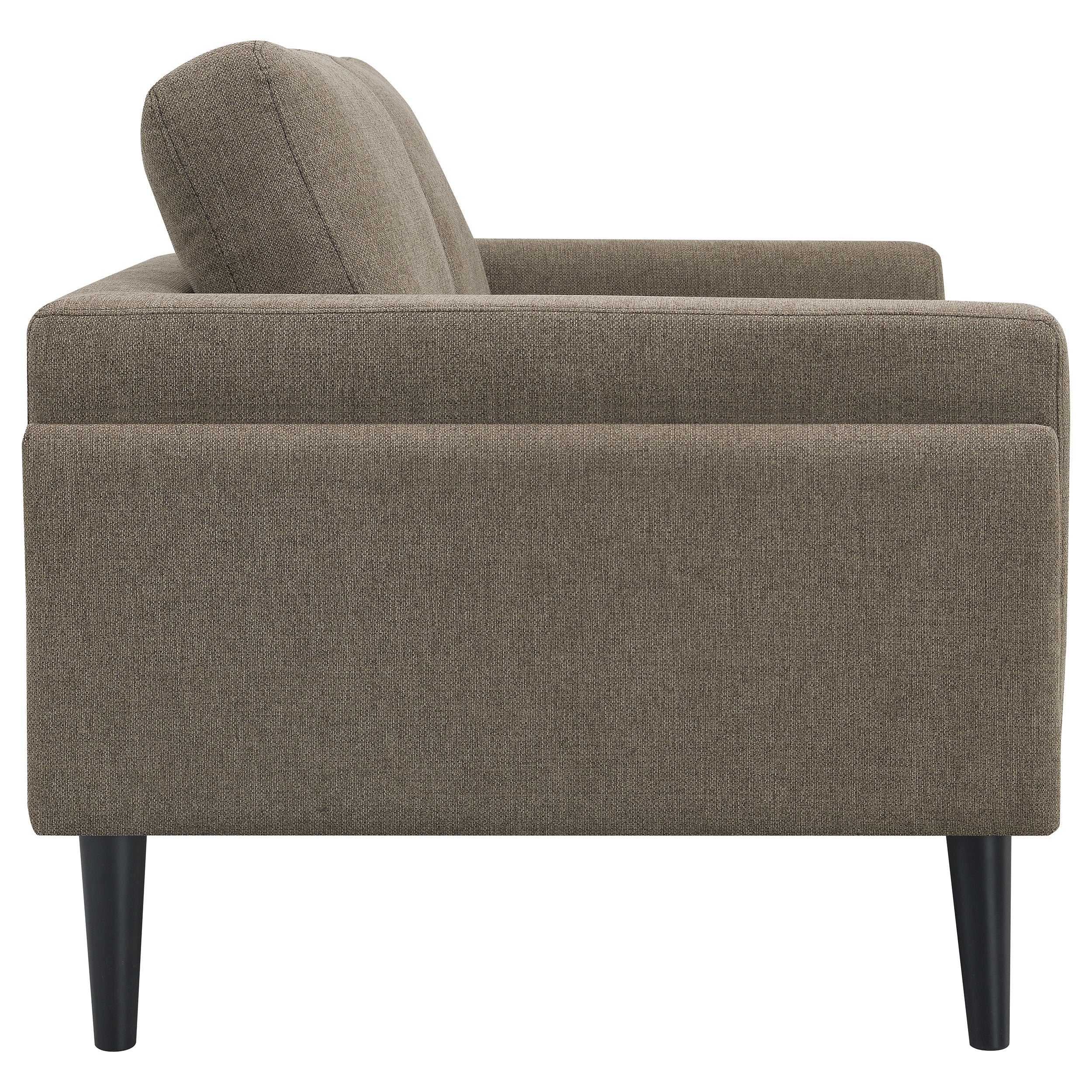 Rilynn Upholstered Track Arm Sofa Set Brown