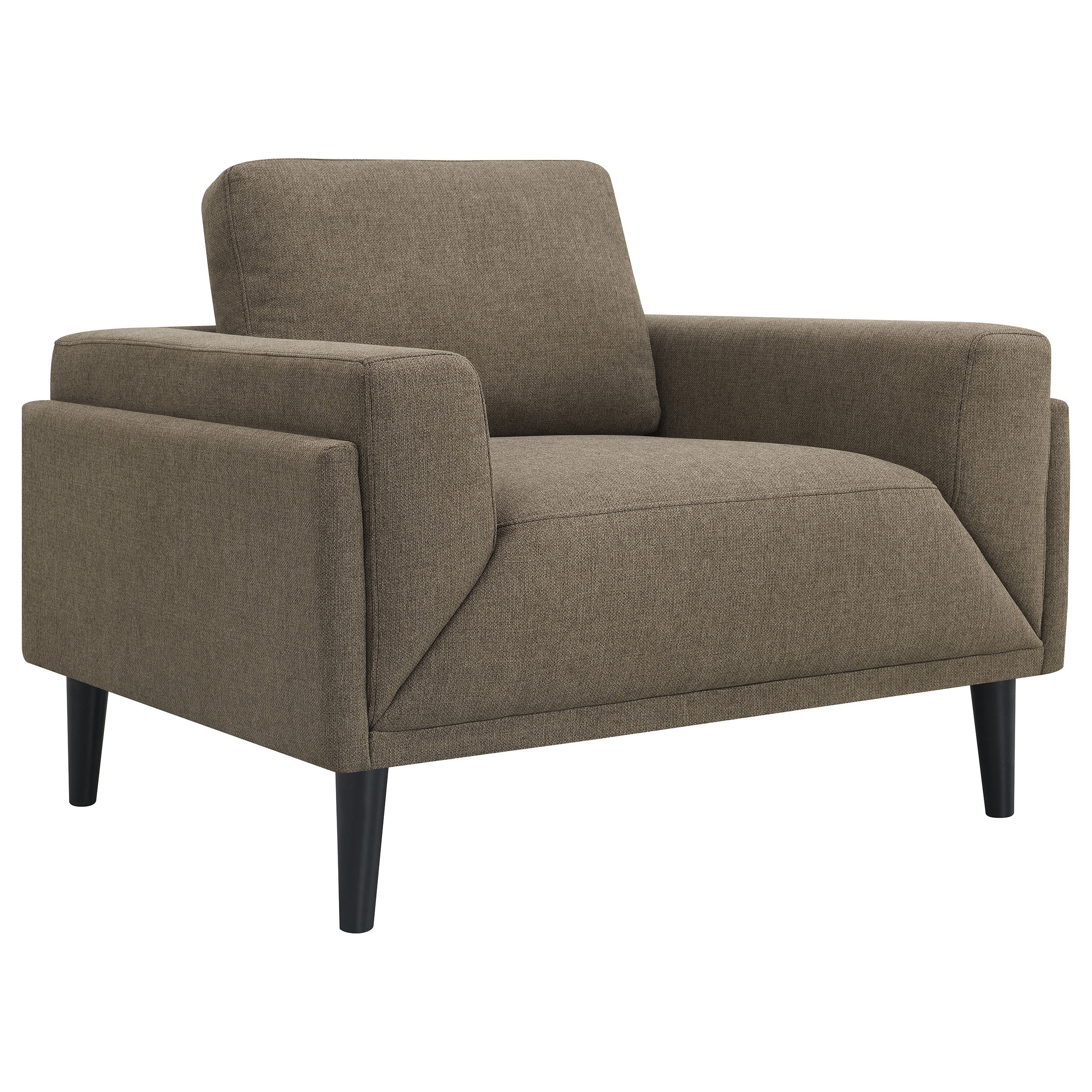 Rilynn Upholstered Track Arm Sofa Set Brown