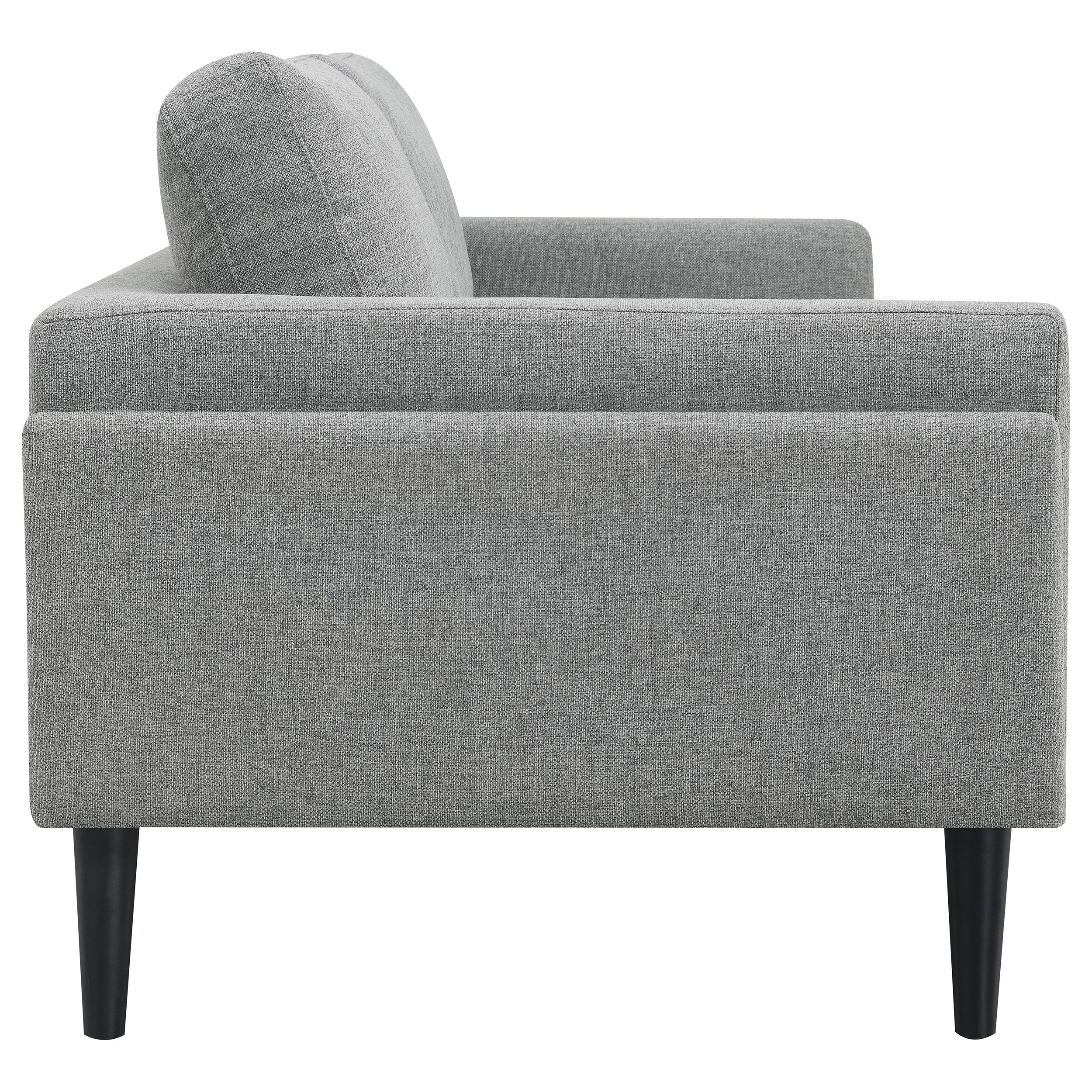 Rilynn Upholstered Track Arm Sofa Set Brown