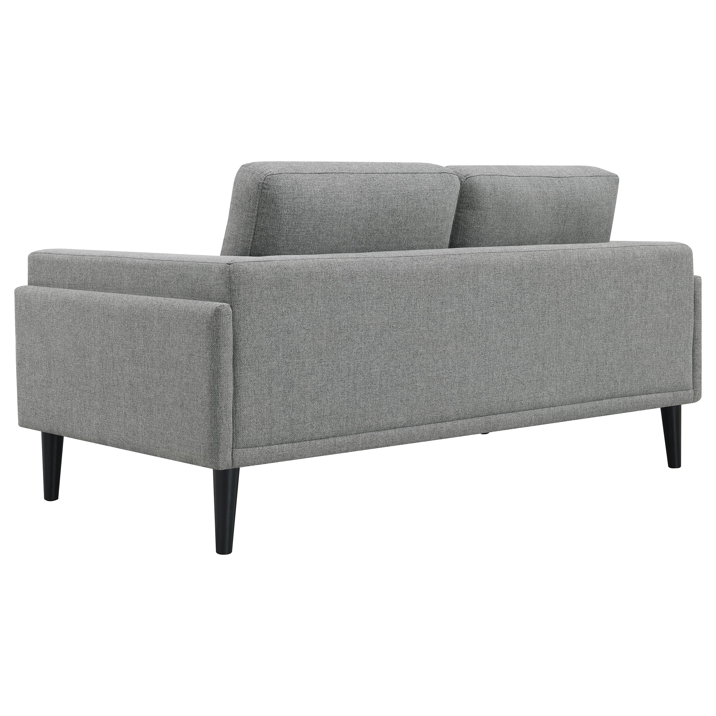 Rilynn Upholstered Track Arm Sofa Set Brown