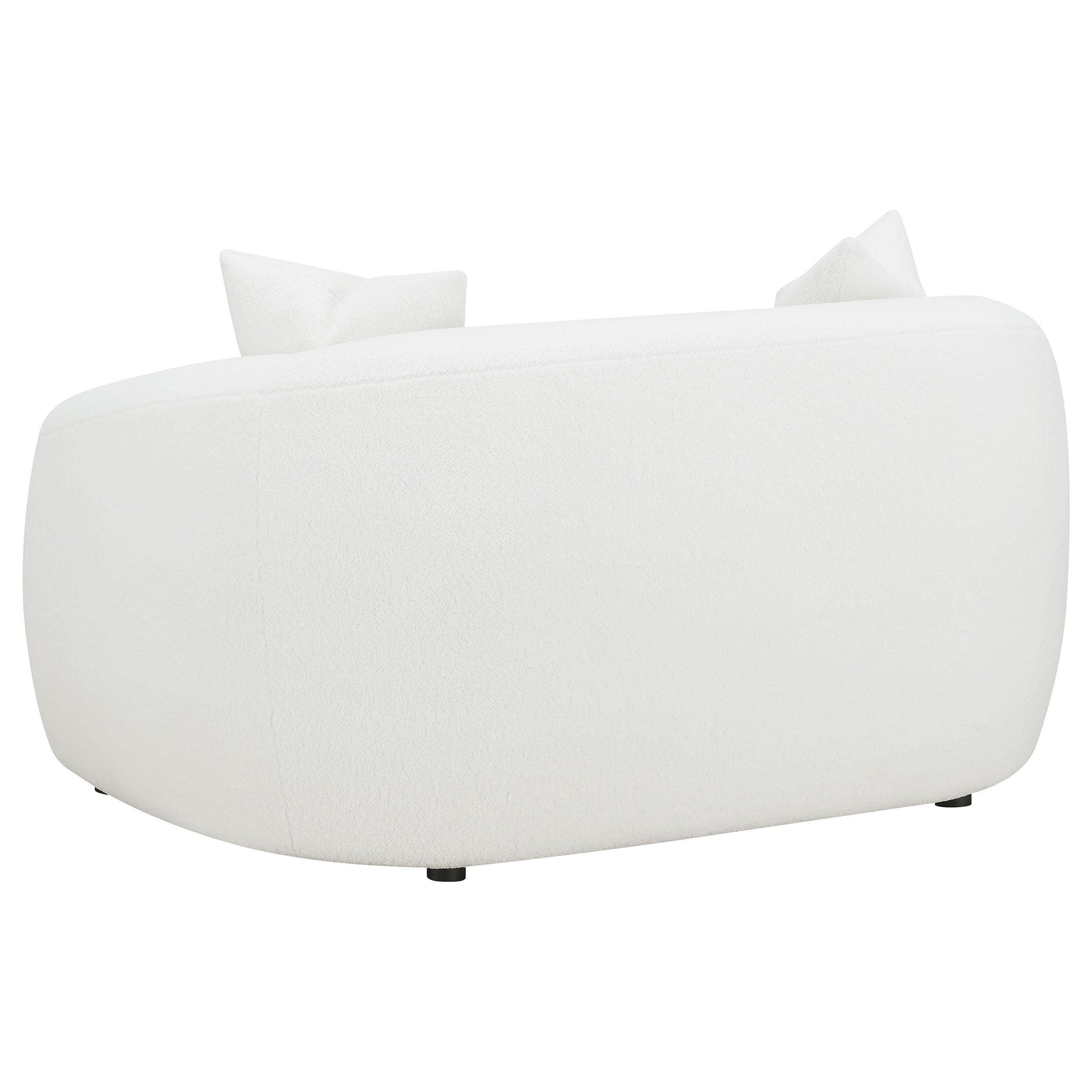 Isabella Faux Sheepskin Upholstered Sofa Set Natural