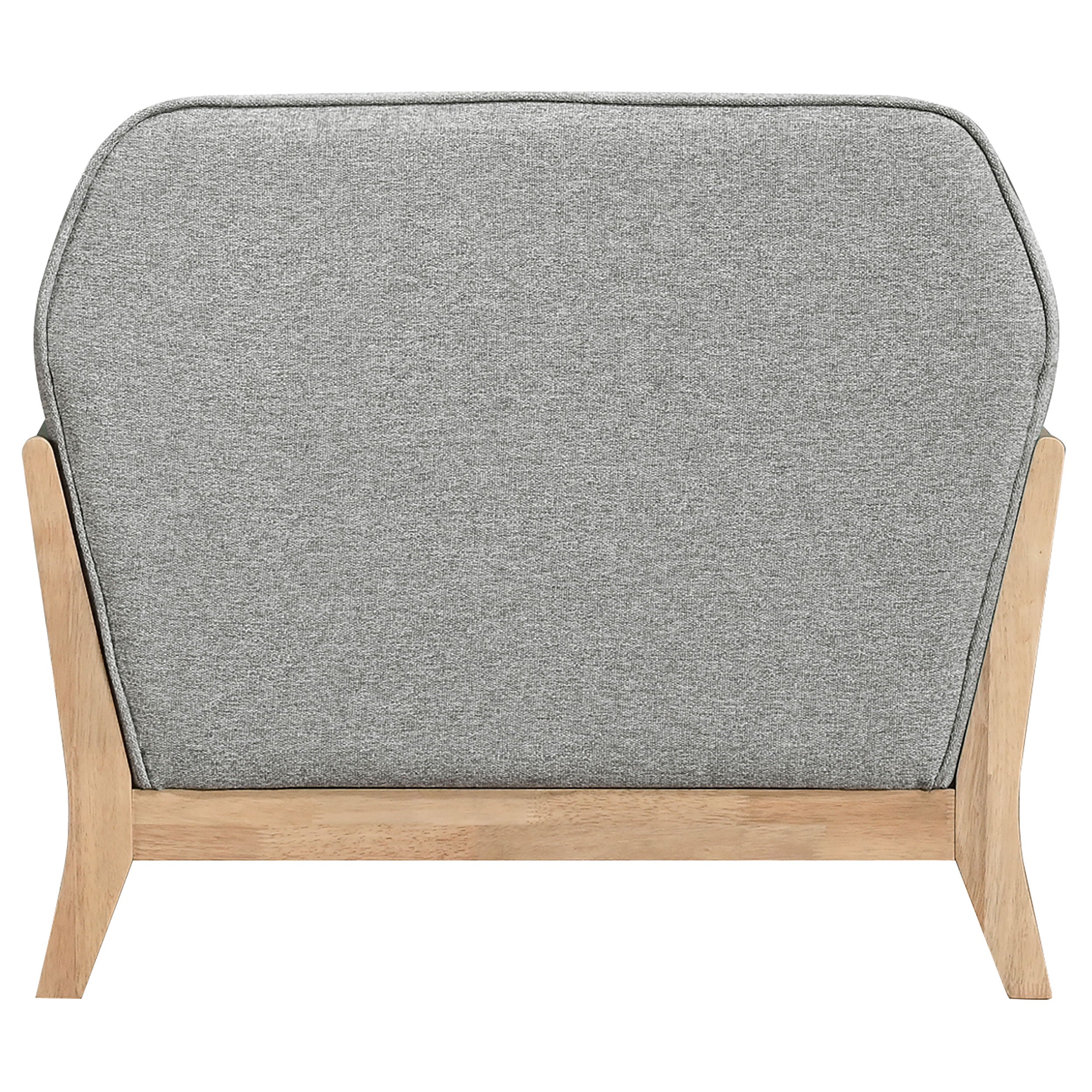 Vaughn Fabric Upholstered Flared Arm Accent Chair Grey