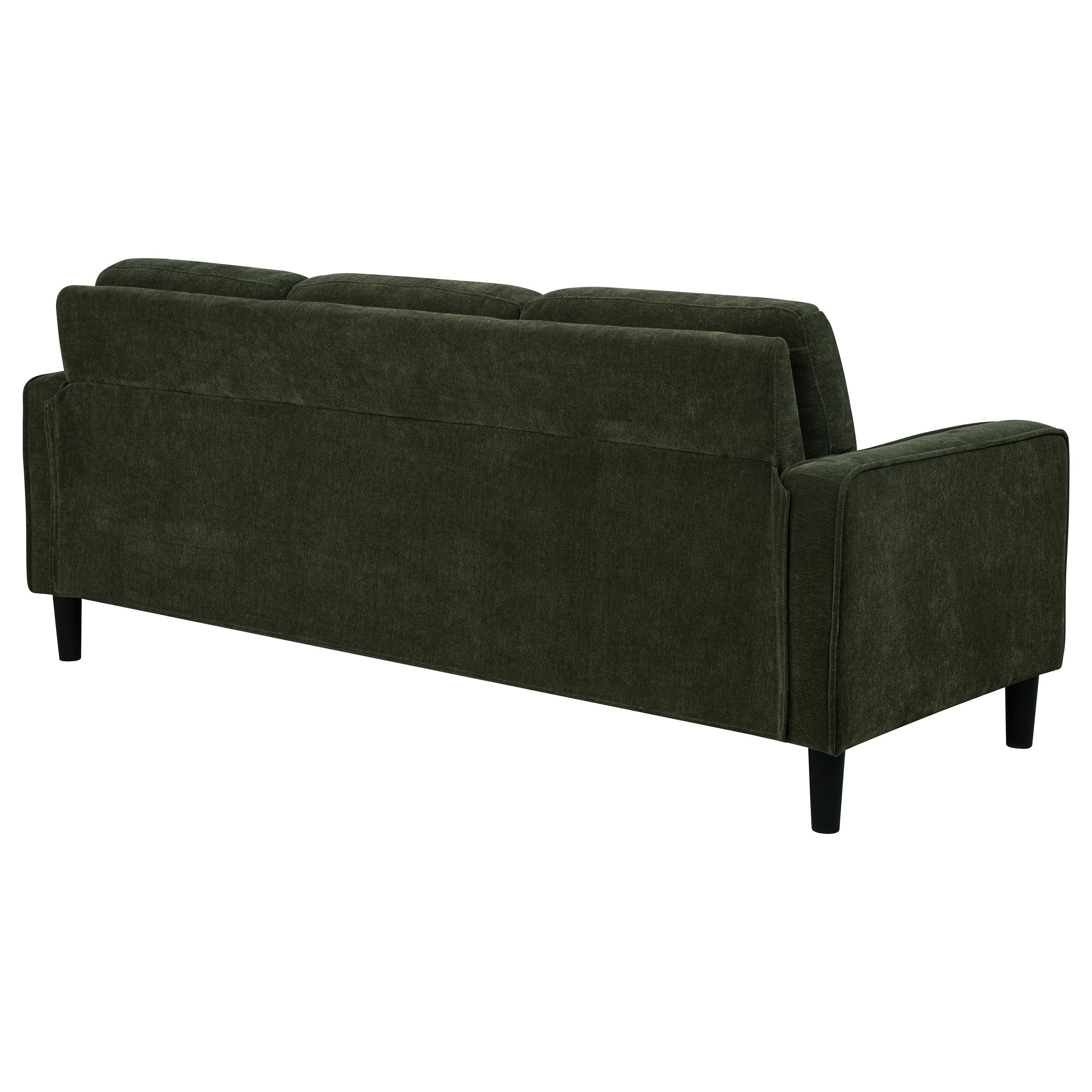 Ruth 77-inch Fabric Upholstered Track Arm Sofa Matcha Green