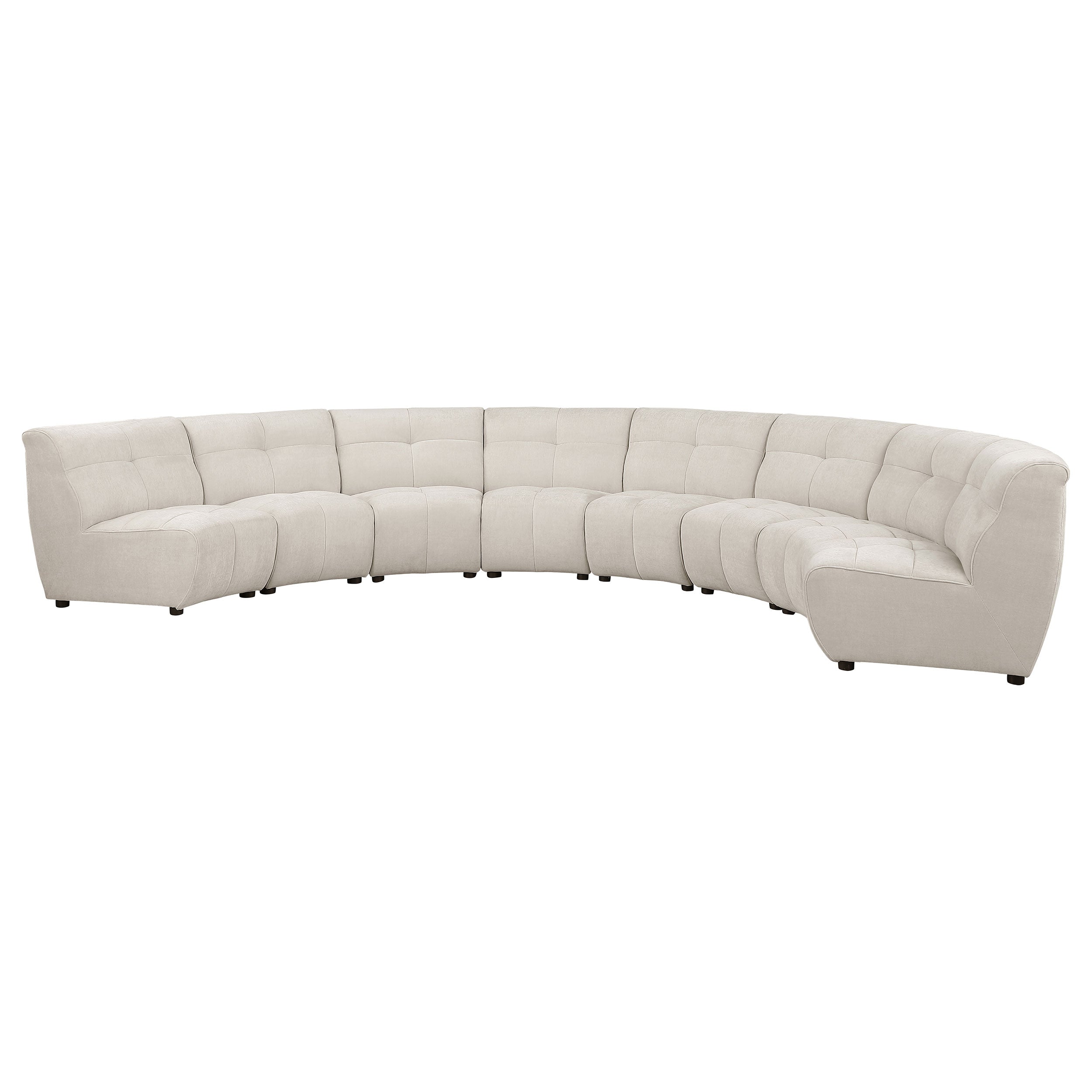 Charlotte  Upholstered Modular Sectional Sofa Ivory