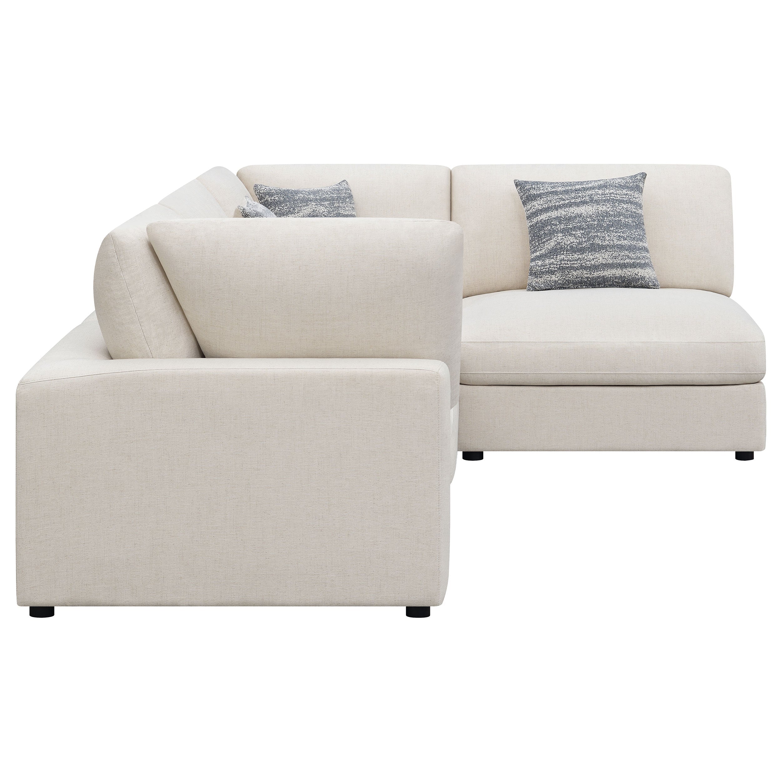Serene  Upholstered Modular Sectional Sofa Beige