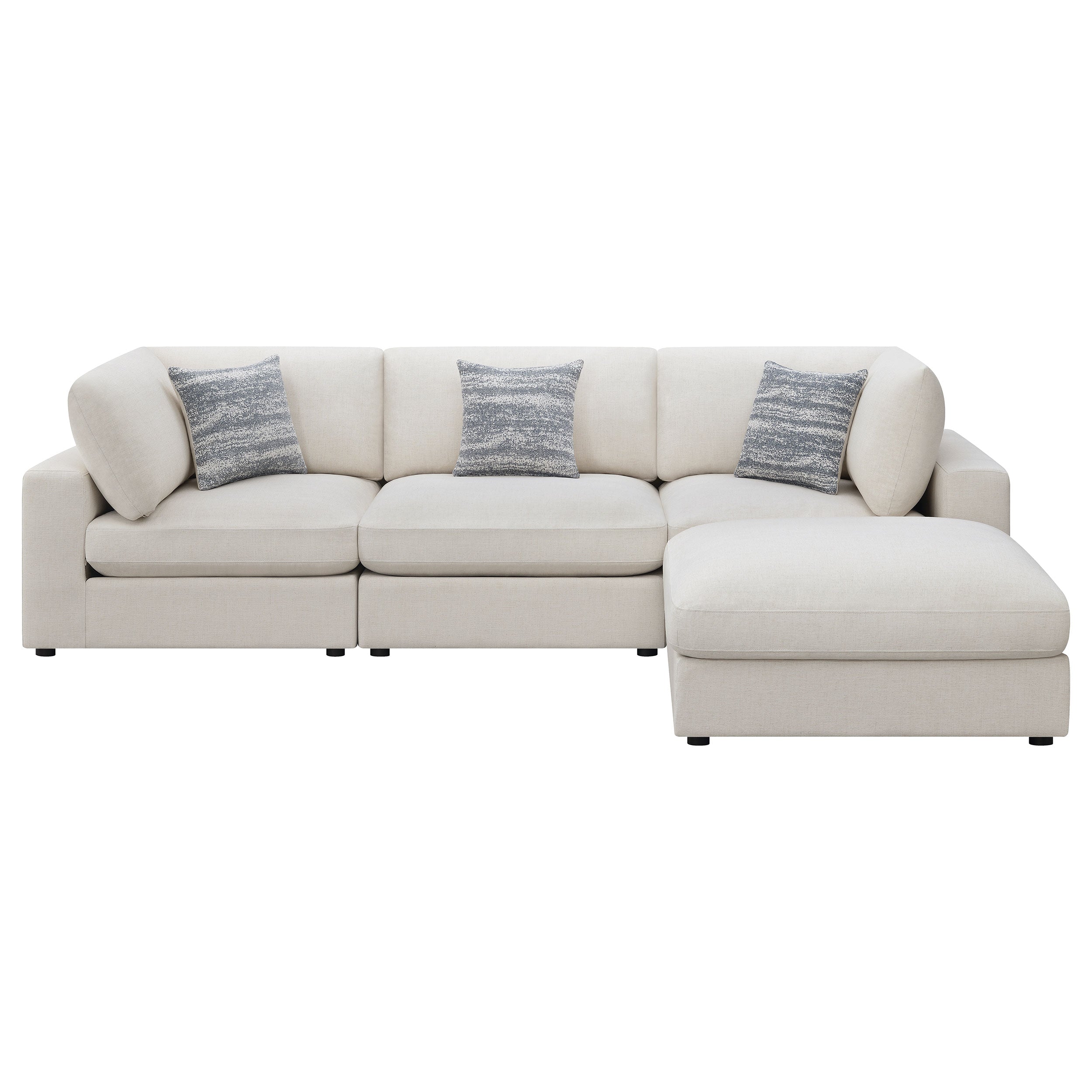 Serene  Upholstered Modular Sectional Sofa Beige