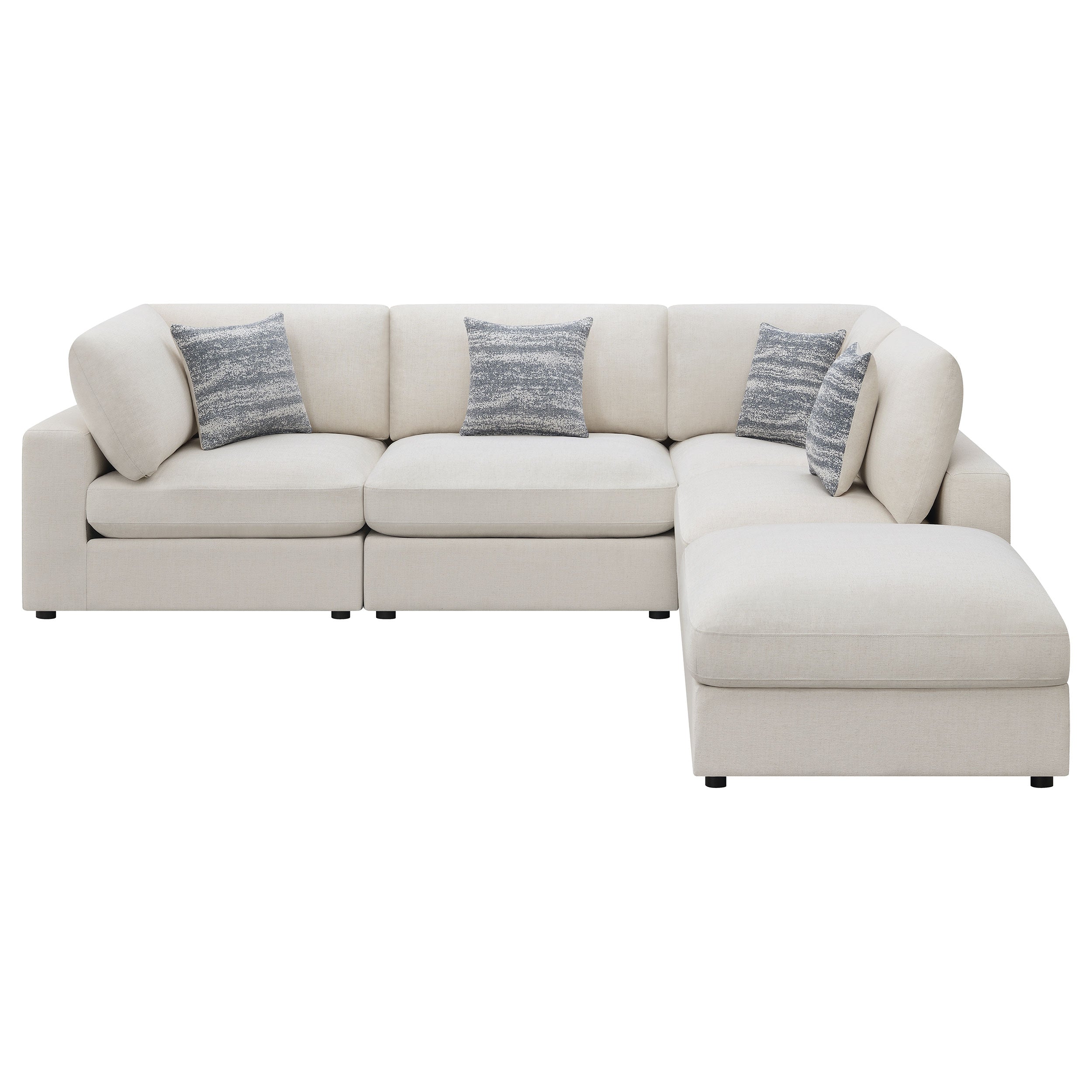 Serene  Upholstered Modular Sectional Sofa Beige