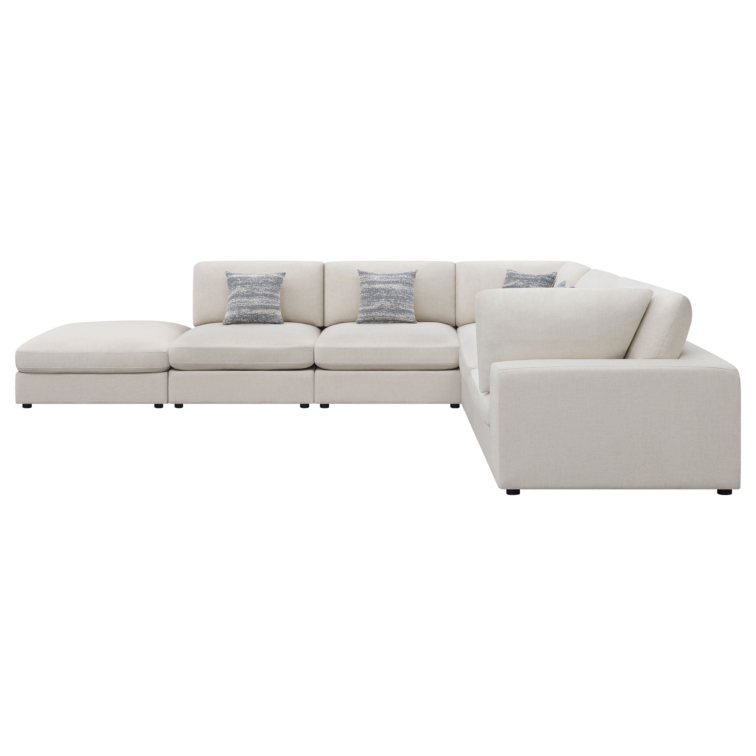 Serene  Upholstered Modular Sectional Sofa Beige