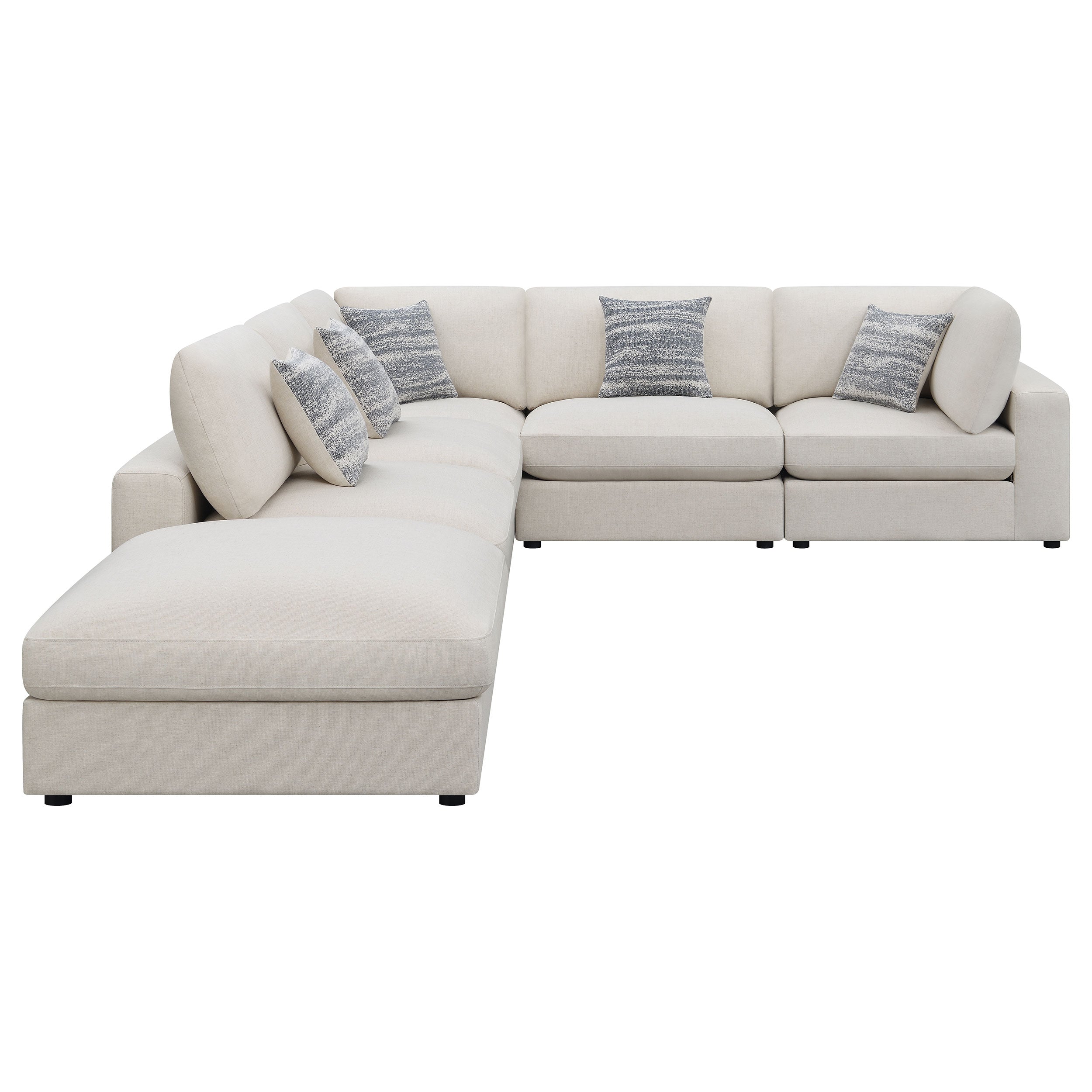 Serene  Upholstered Modular Sectional Sofa Beige