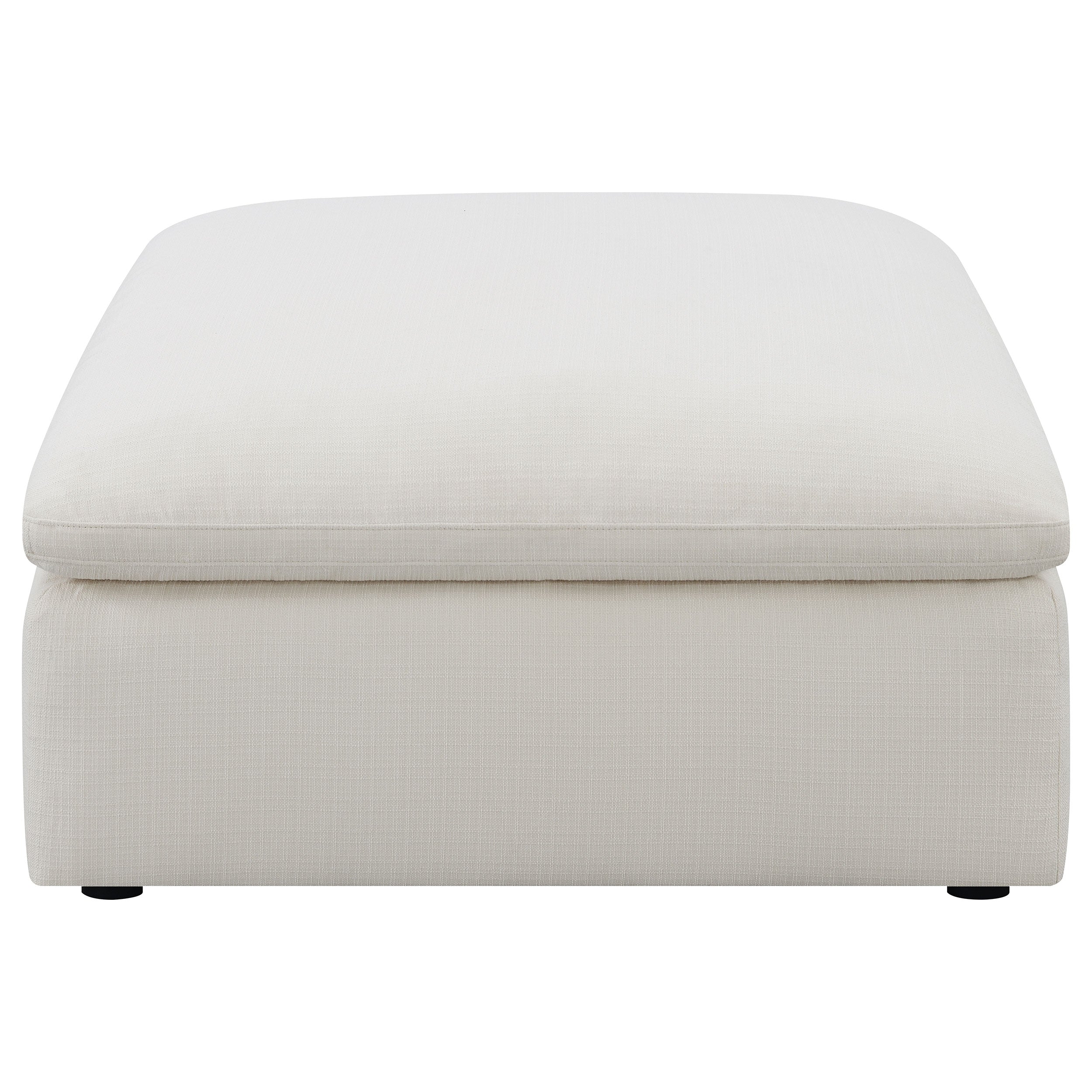 Hobson Square Upholstered Ottoman Charcoal