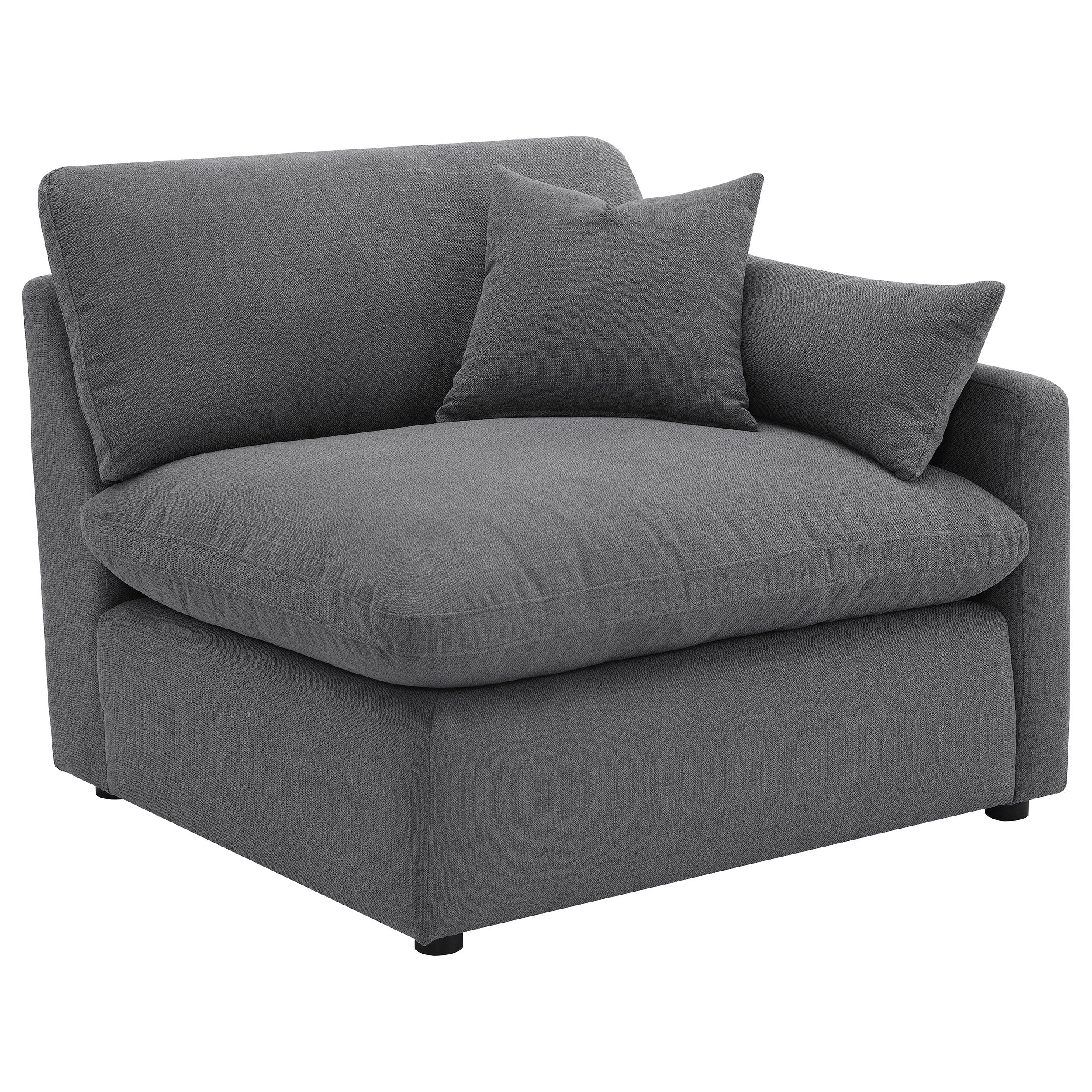 Hobson  Upholstered Modular Sectional Sofa Charcoal