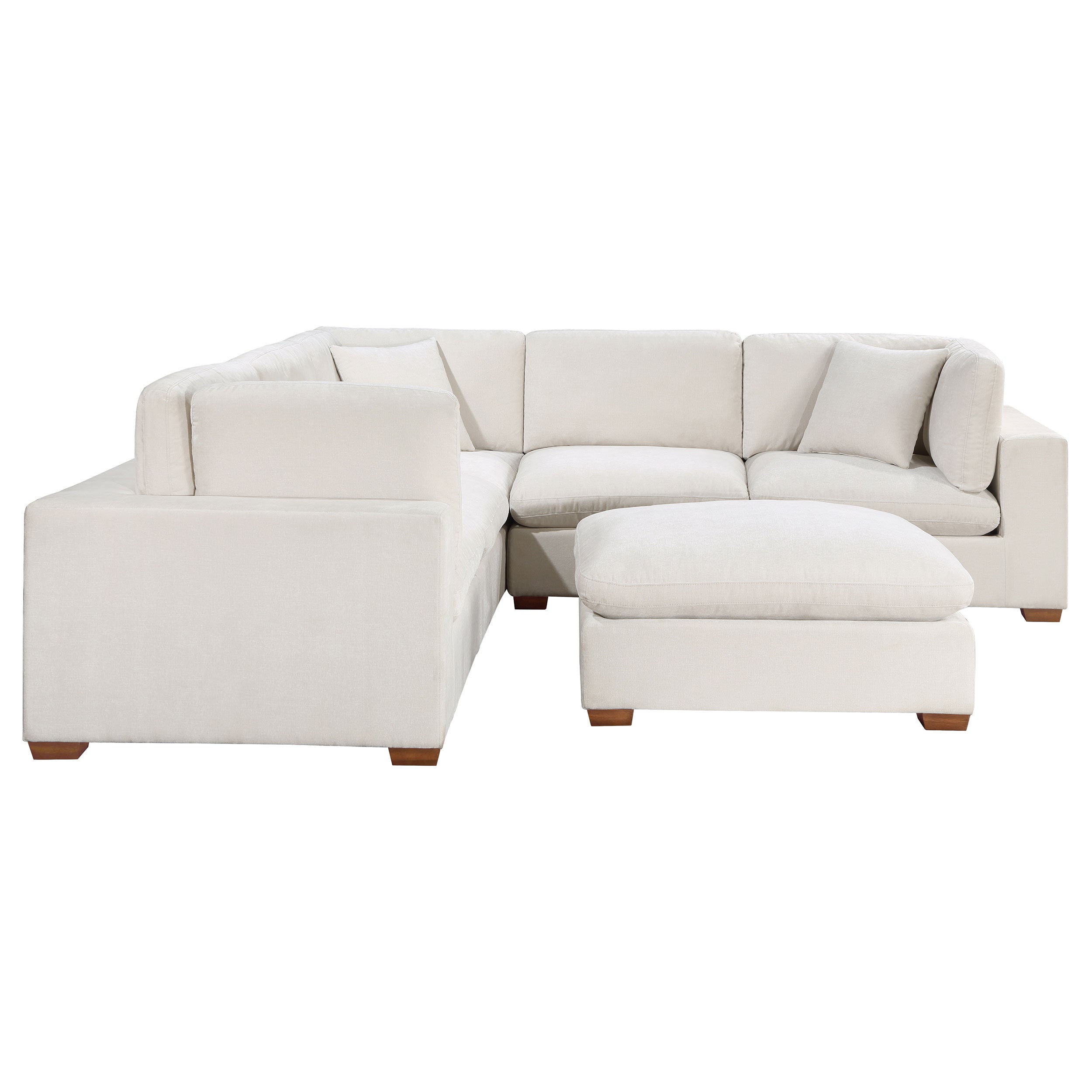 Lakeview  Upholstered Modular Sectional Chocolate