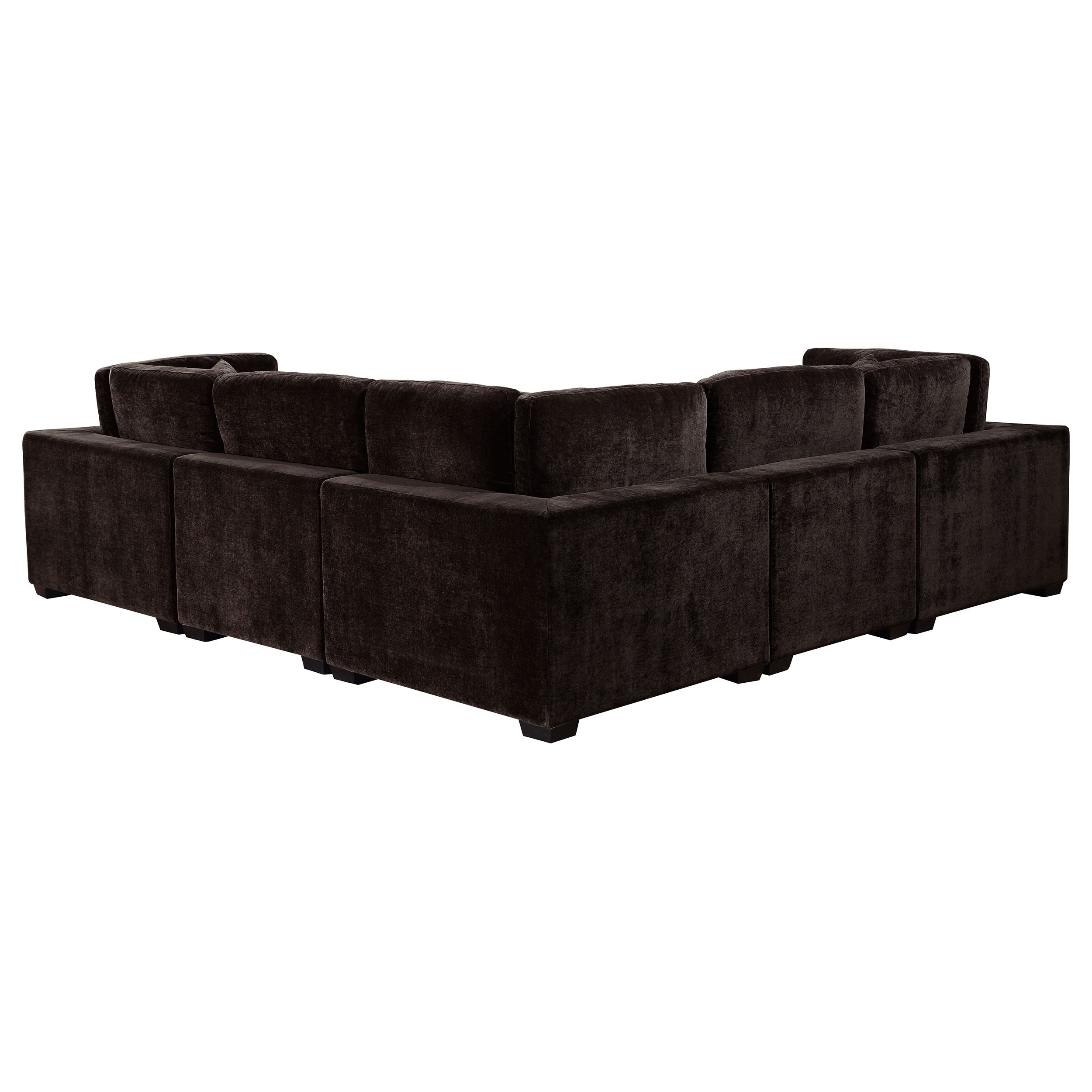 Lakeview  Upholstered Modular Sectional Chocolate