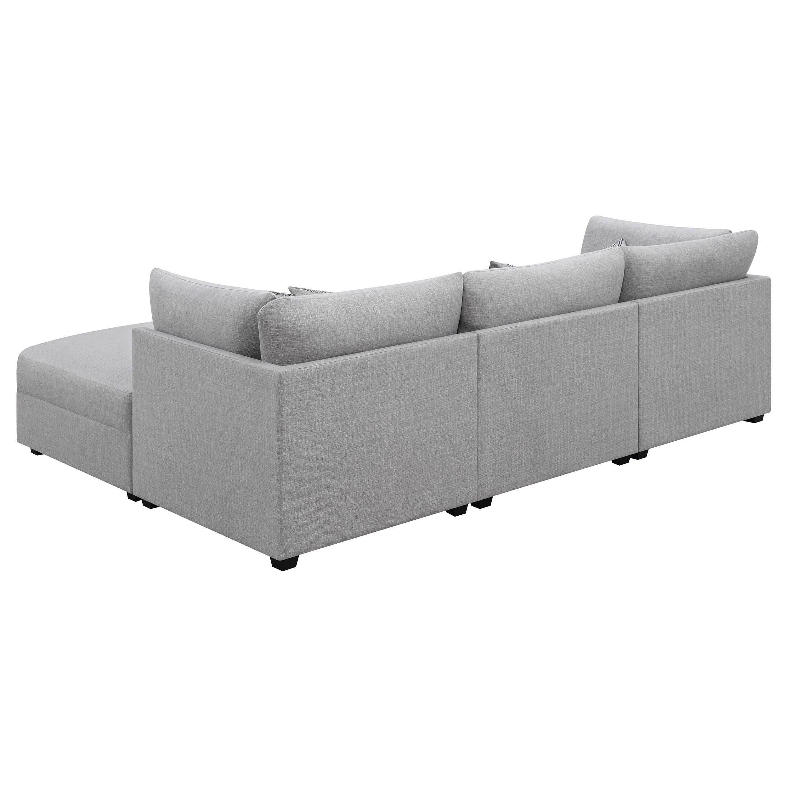 Cambria  Upholstered Modular Sectional Sofa Grey
