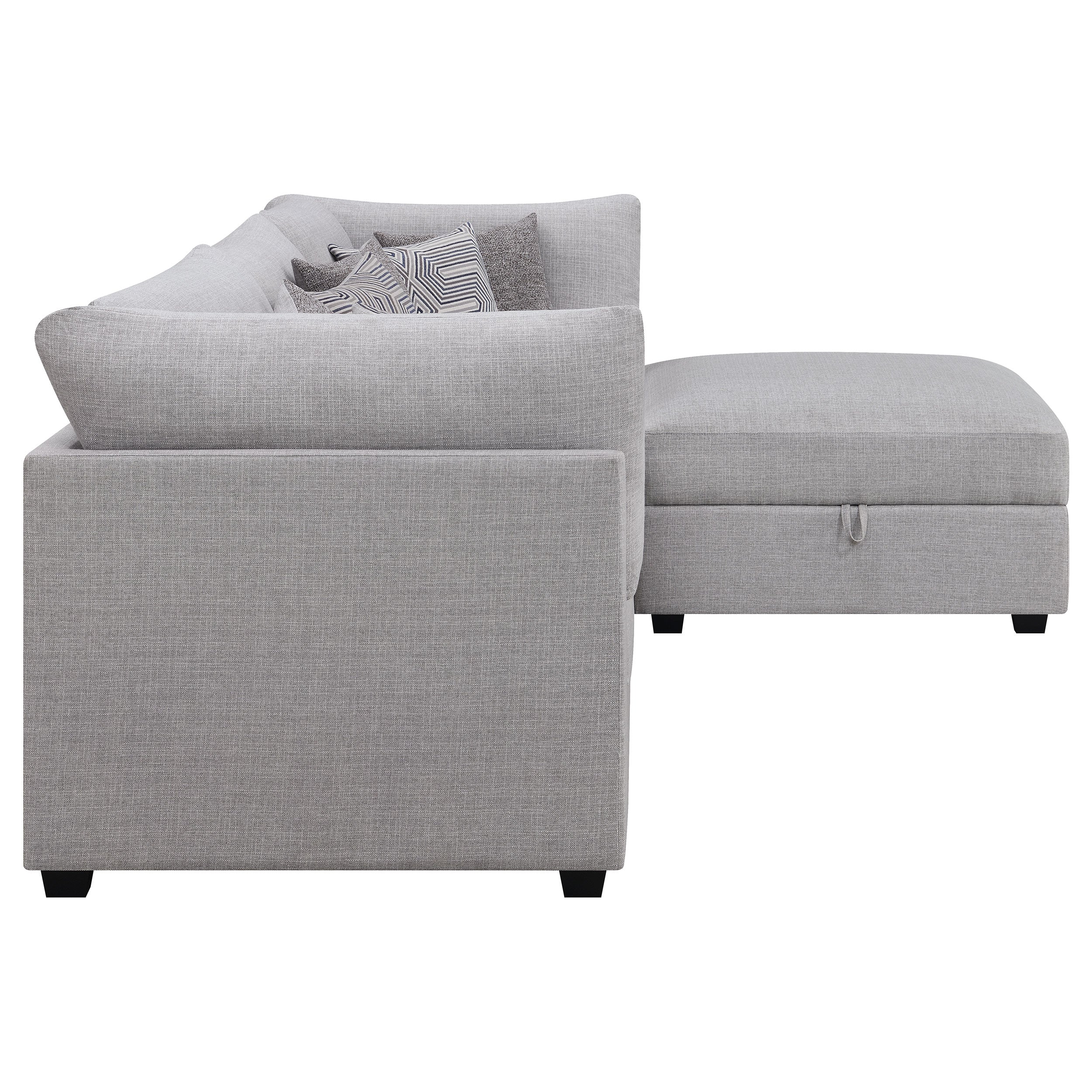 Cambria  Upholstered Modular Sectional Sofa Grey