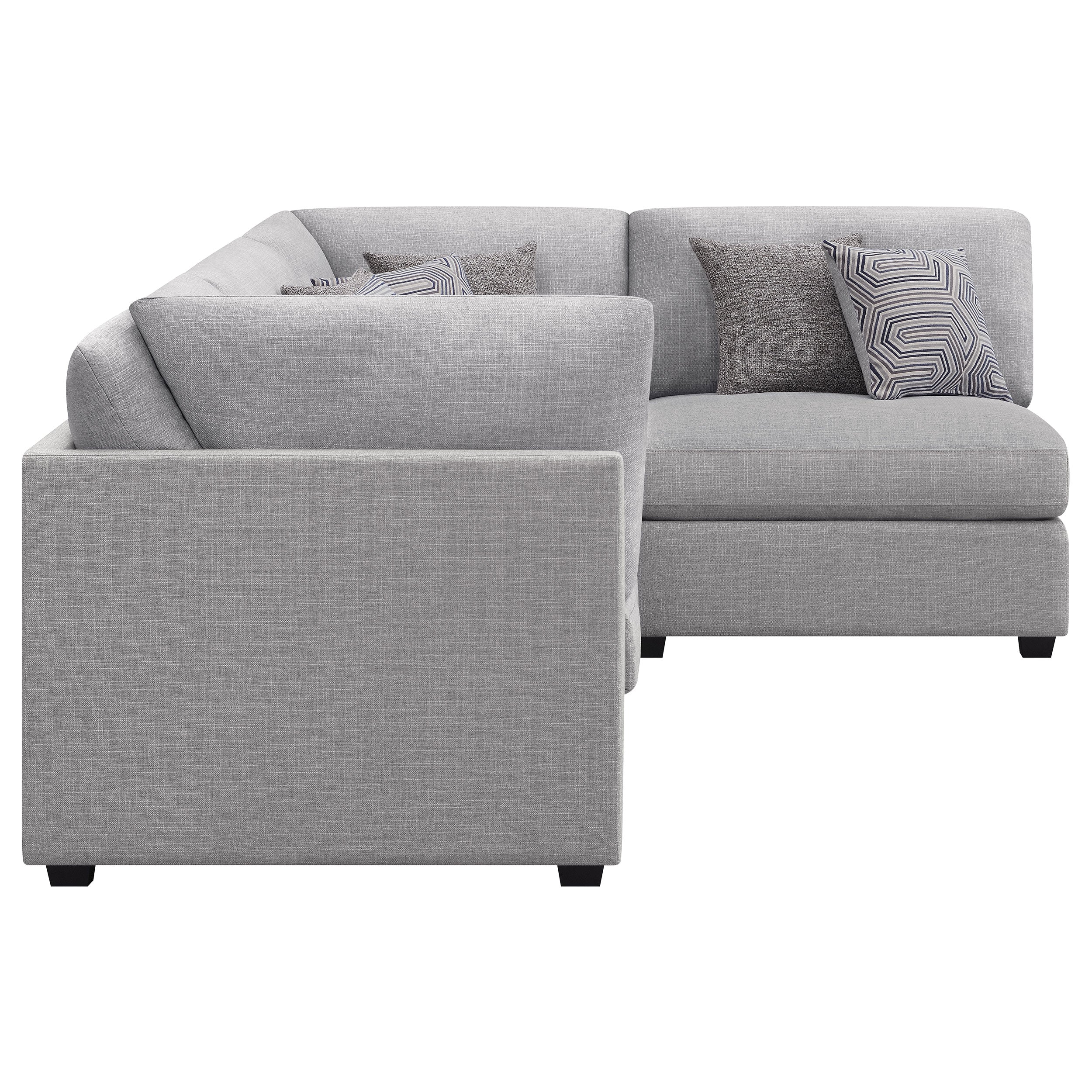 Cambria  Upholstered Modular Sectional Sofa Grey