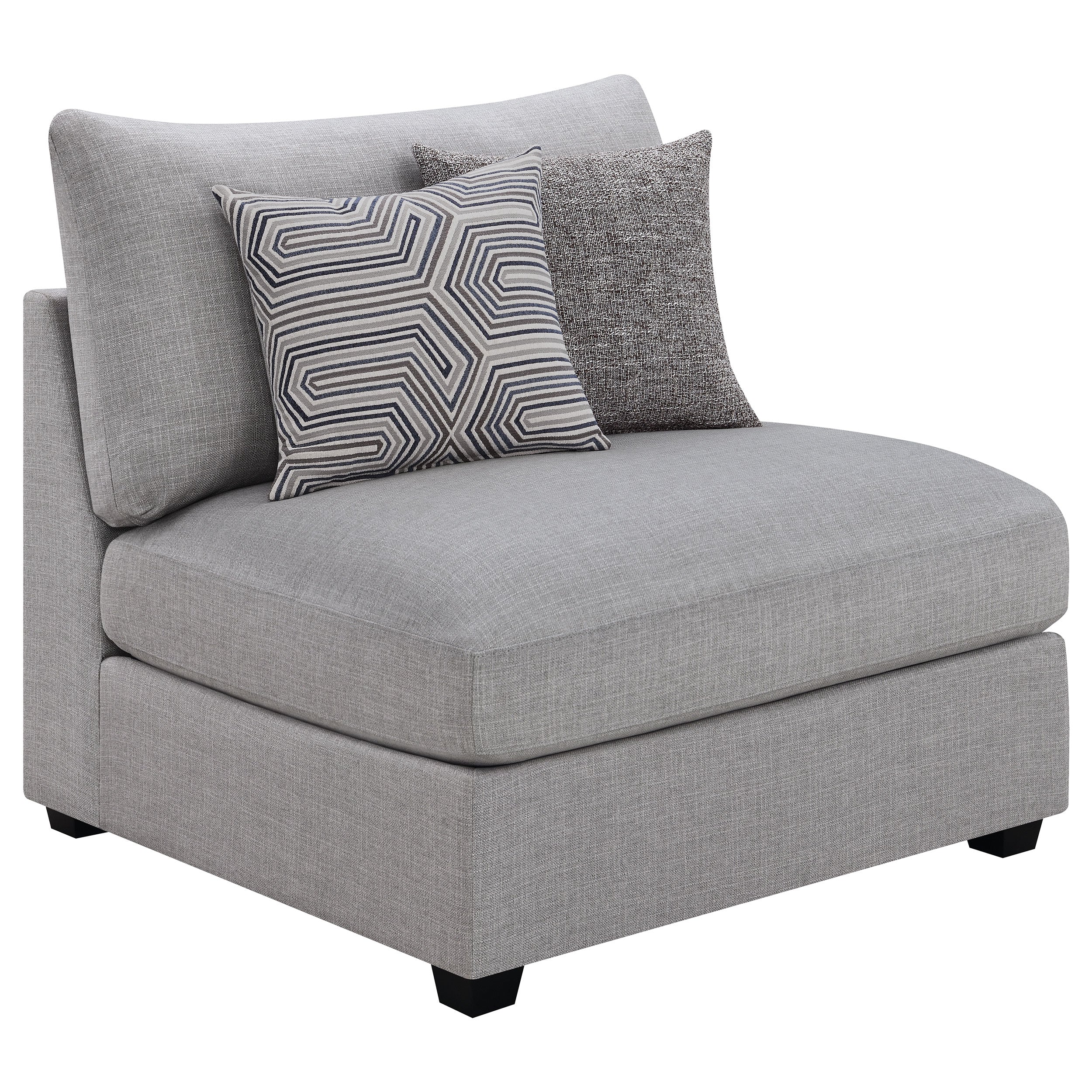 Cambria  Upholstered Modular Sectional Sofa Grey