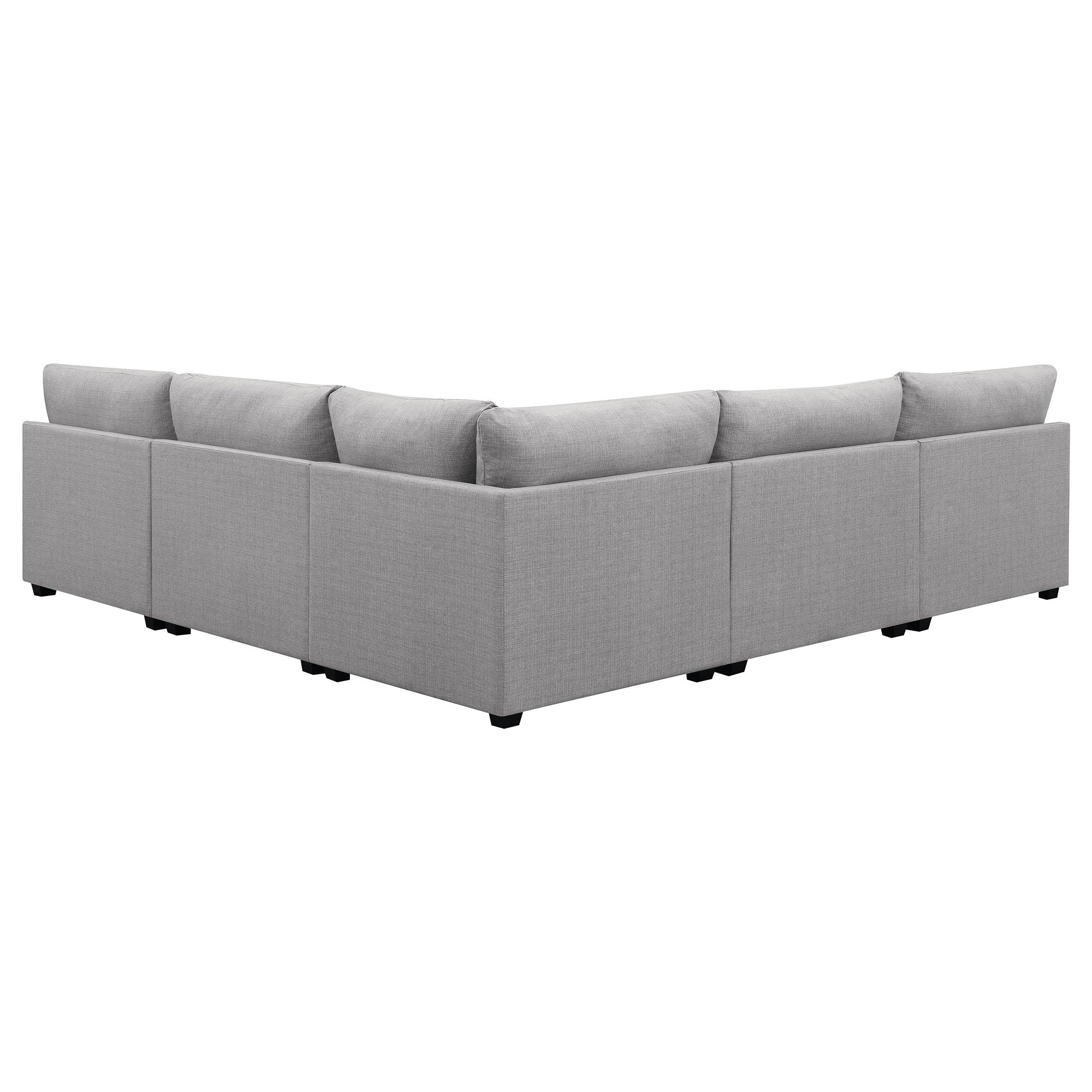 Cambria  Upholstered Modular Sectional Sofa Grey