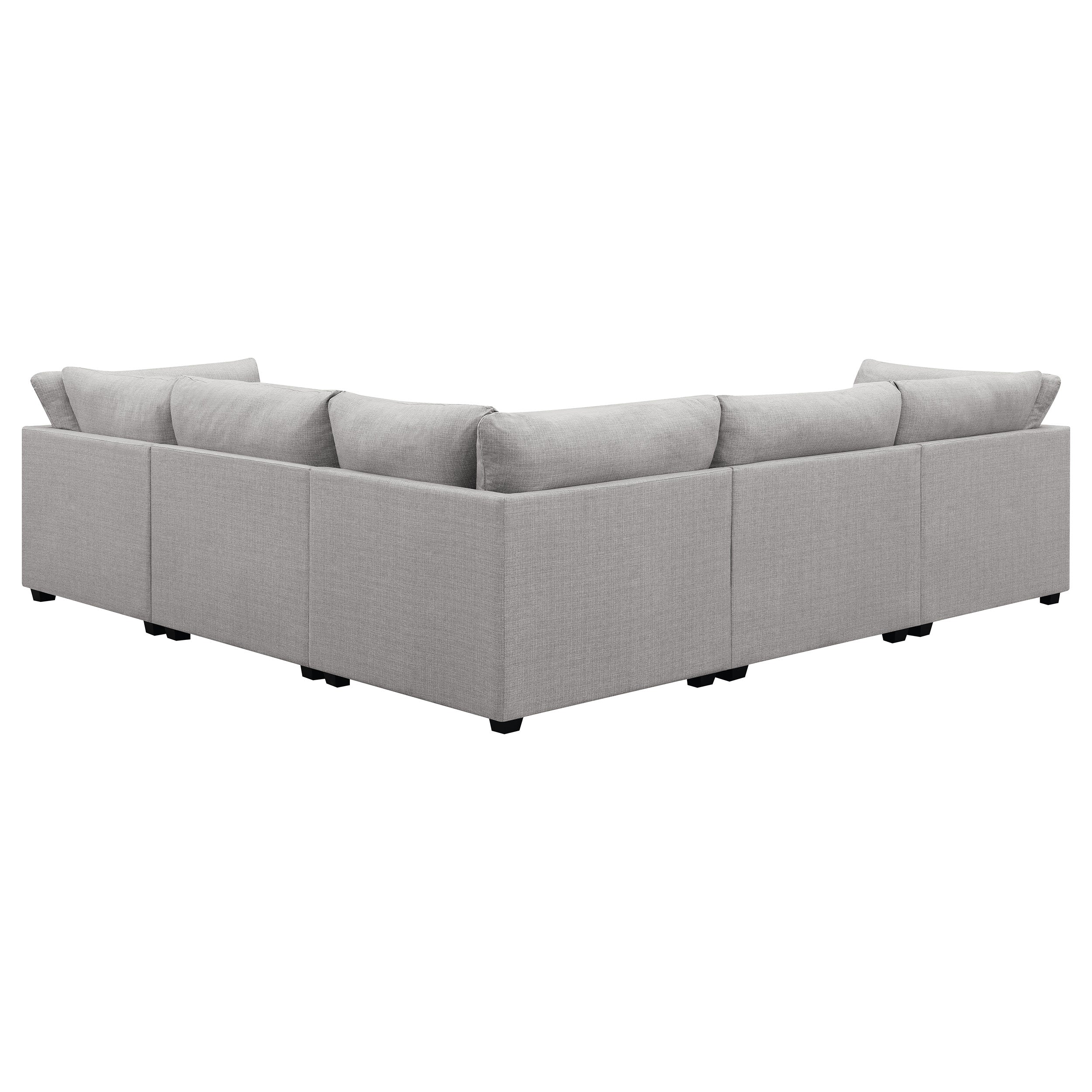 Cambria  Upholstered Modular Sectional Sofa Grey