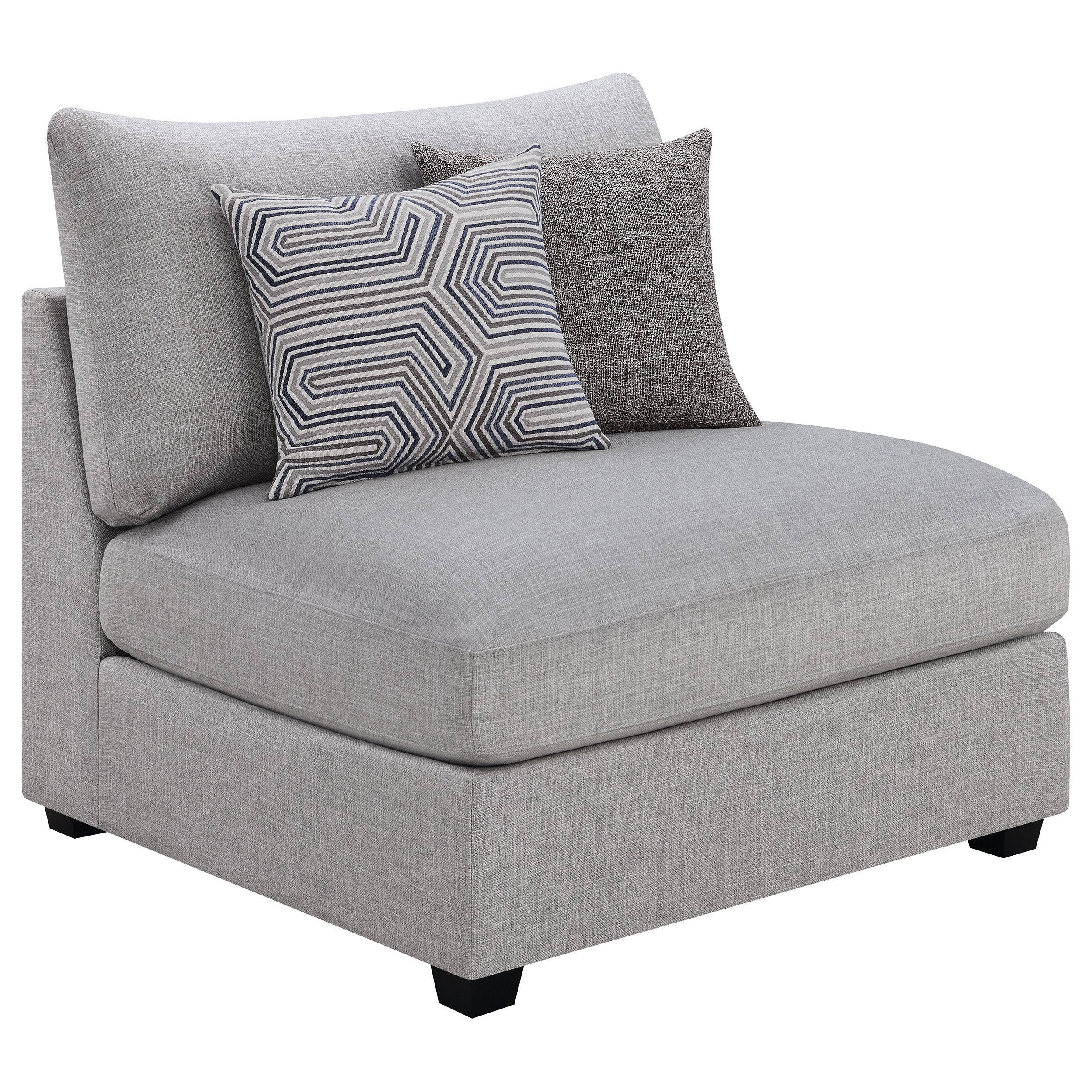 Cambria  Upholstered Modular Sectional Sofa Grey