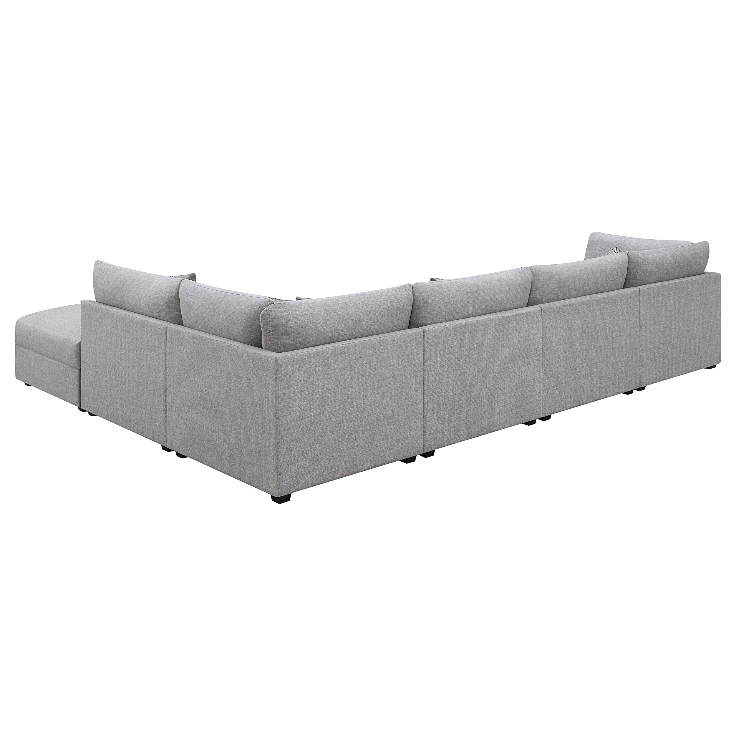 Cambria  Upholstered Modular Sectional Sofa Grey