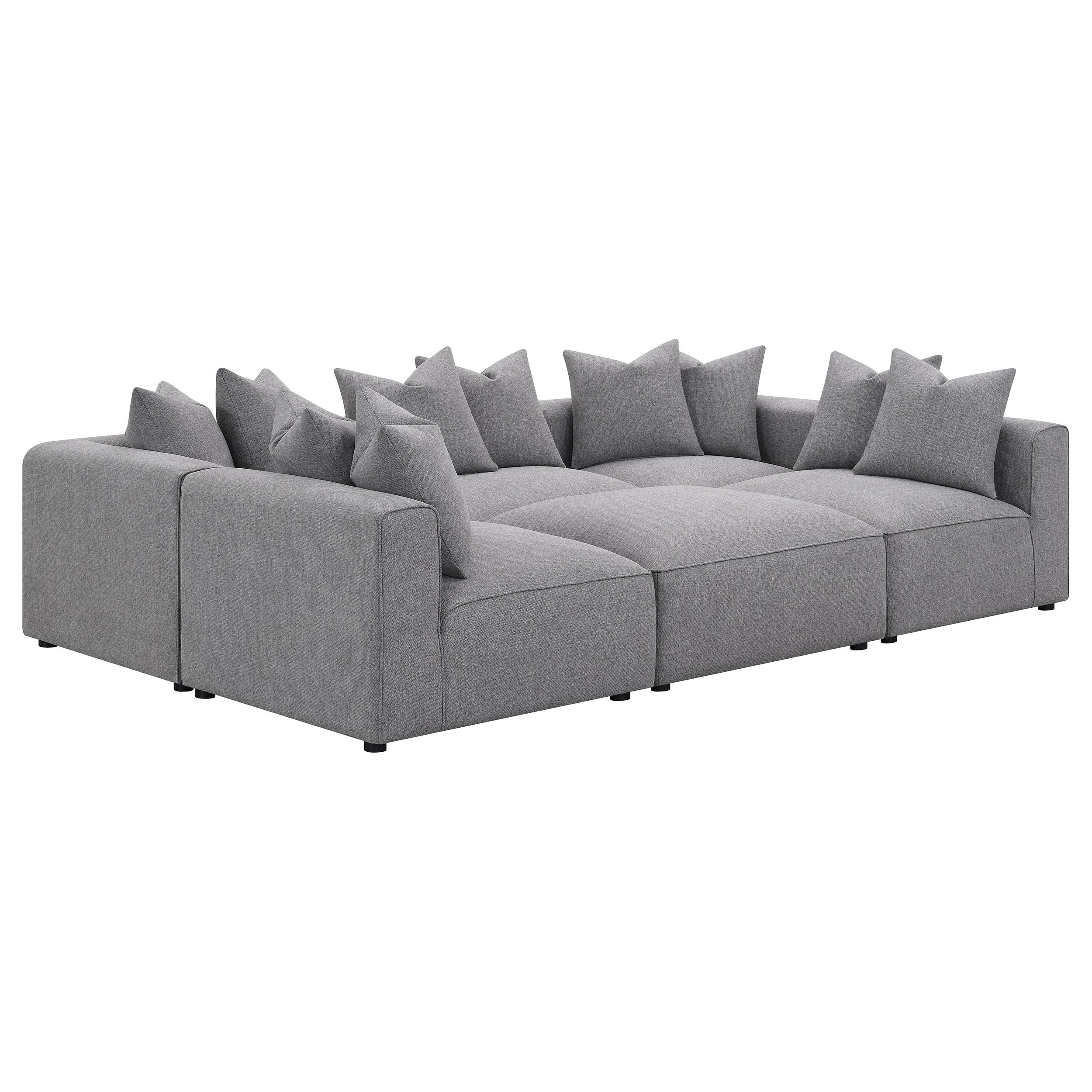 Jennifer  Upholstered Modular Sectional Grey