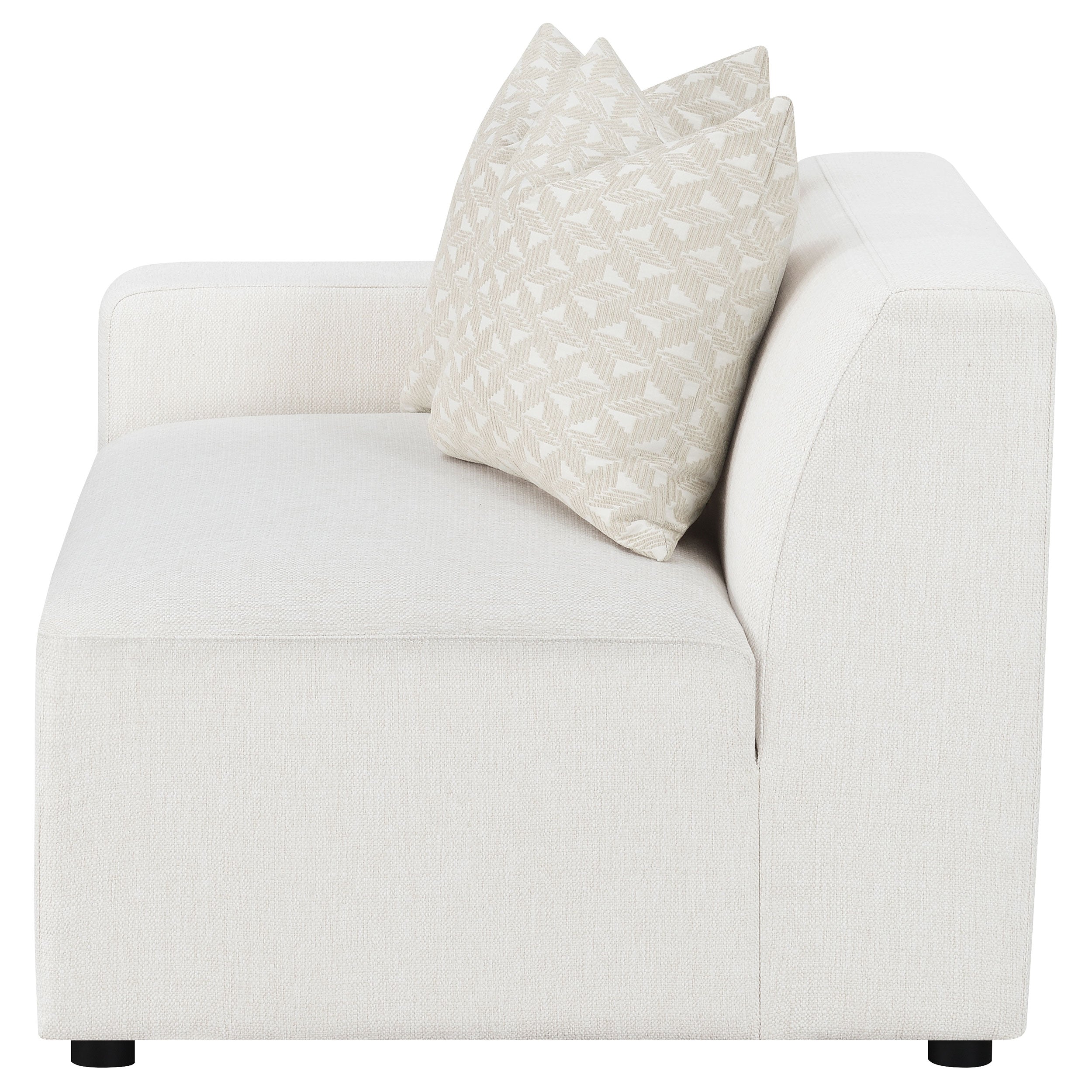 Freddie Upholstered Corner Chair Pearl