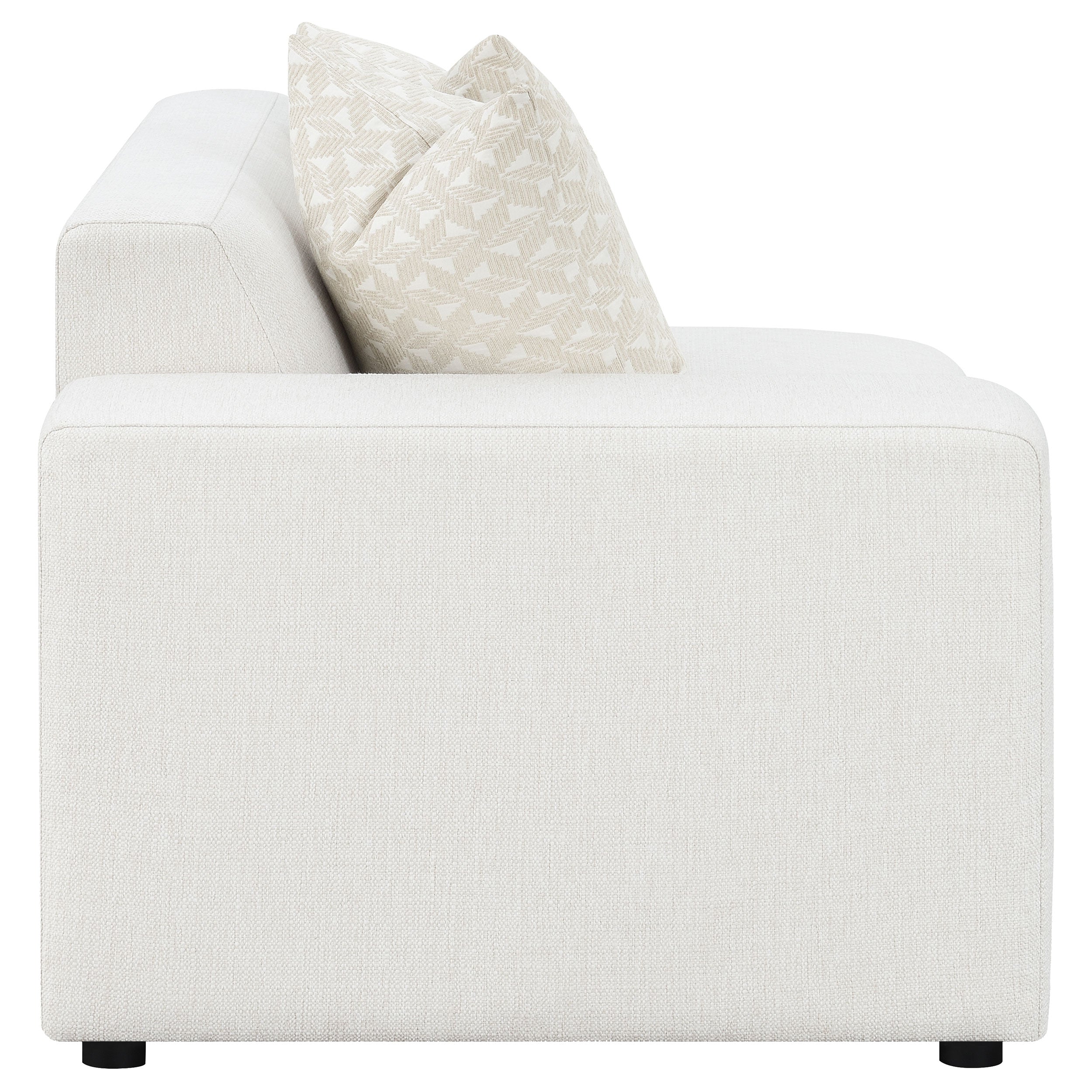 Freddie Upholstered Corner Chair Pearl